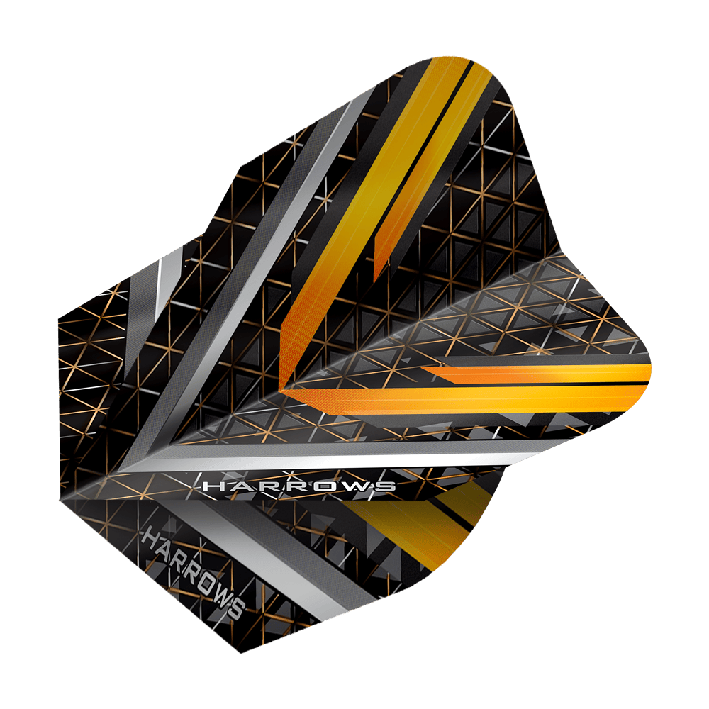 Hier werden Harrows Vulcan No6 Flights präsentiert. Der Artikel steht für Qualität im Dartsport.