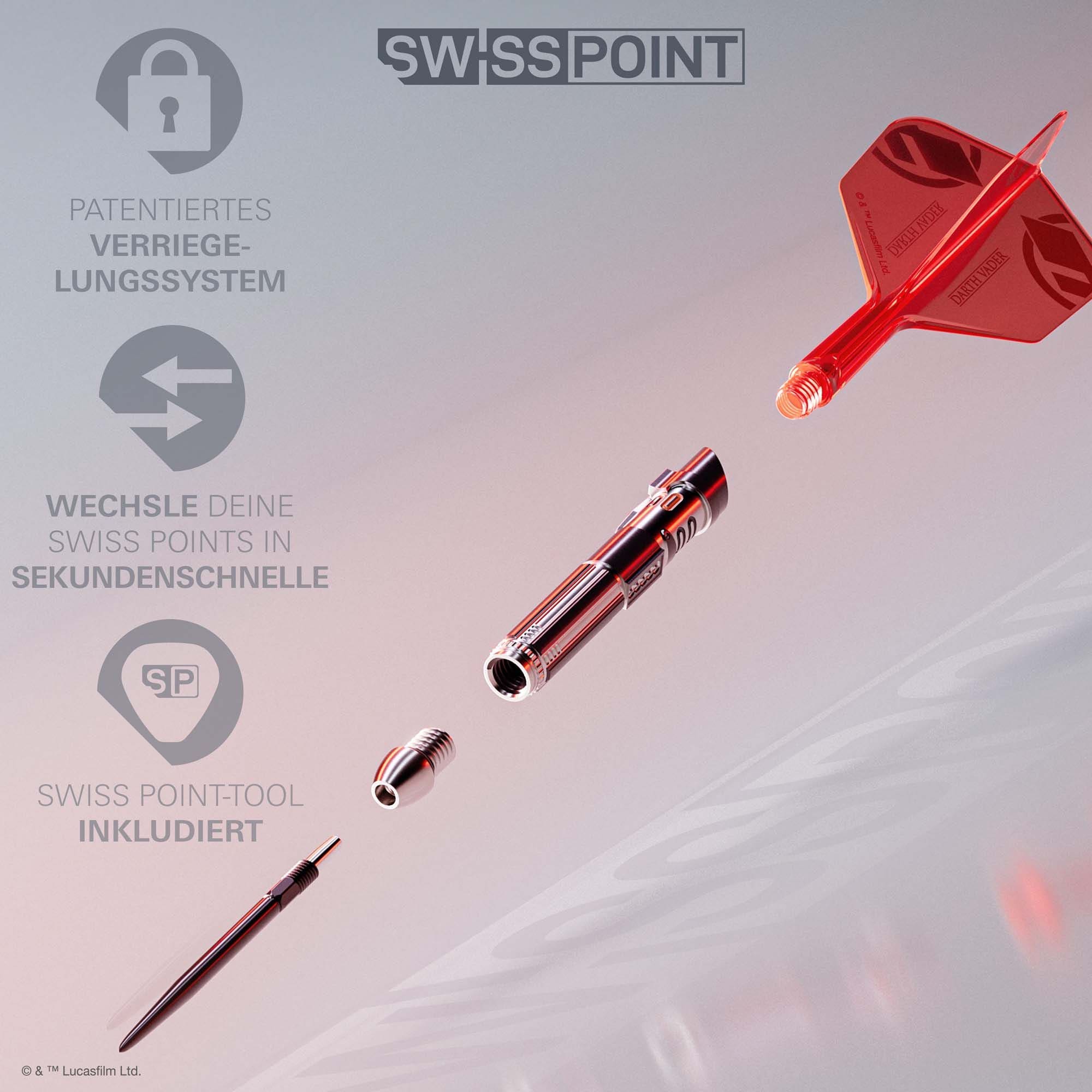 Target Star Wars Darth Vader Sith Lord Lightsaber Limited First Edition Darts - 24g Abgebildet ist das Target Star Wars Darth Vader Light Saber Limited Edition Steeldarts - 24g. Das Produkt besticht durch sein einzigartiges Star Wars Lichtschwert-Design.