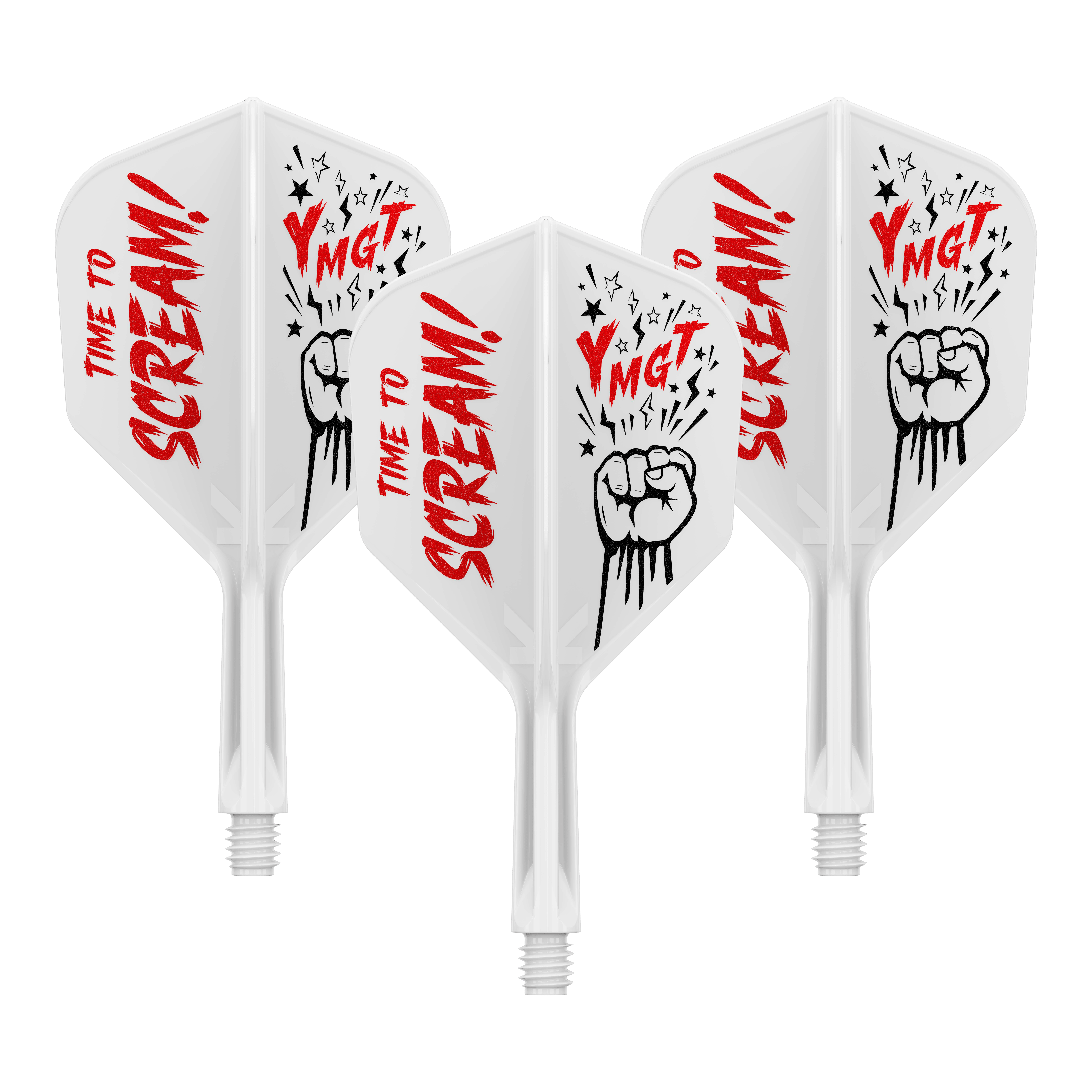 Target Japan K-Flex Scream No6 System wału lotniczego Zu sehen ist das Produkt 410242_Target_Japan_K-Flex_Scream_No6_Flight-Shafts-System_19mm_1Set. Es dürfte sich um einen Dartflight mit Schaftsystem handeln.