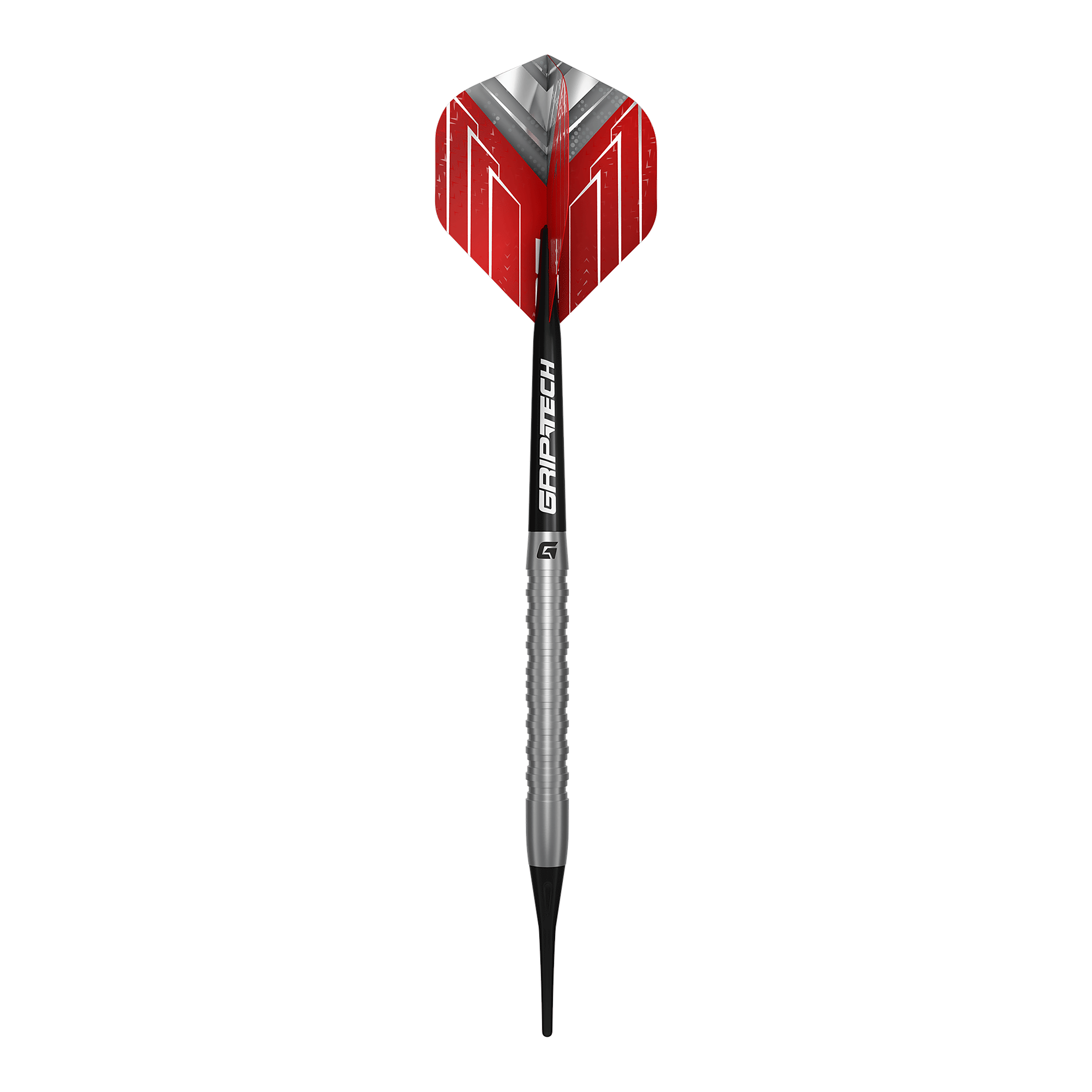 Miękkie lotki GOAT Podium Silver - 18g Das Bild zeigt die GOAT Podium Silver Softdarts mit 18g. Dieses Softdart-Modell ist in Silberfarbe gestaltet.