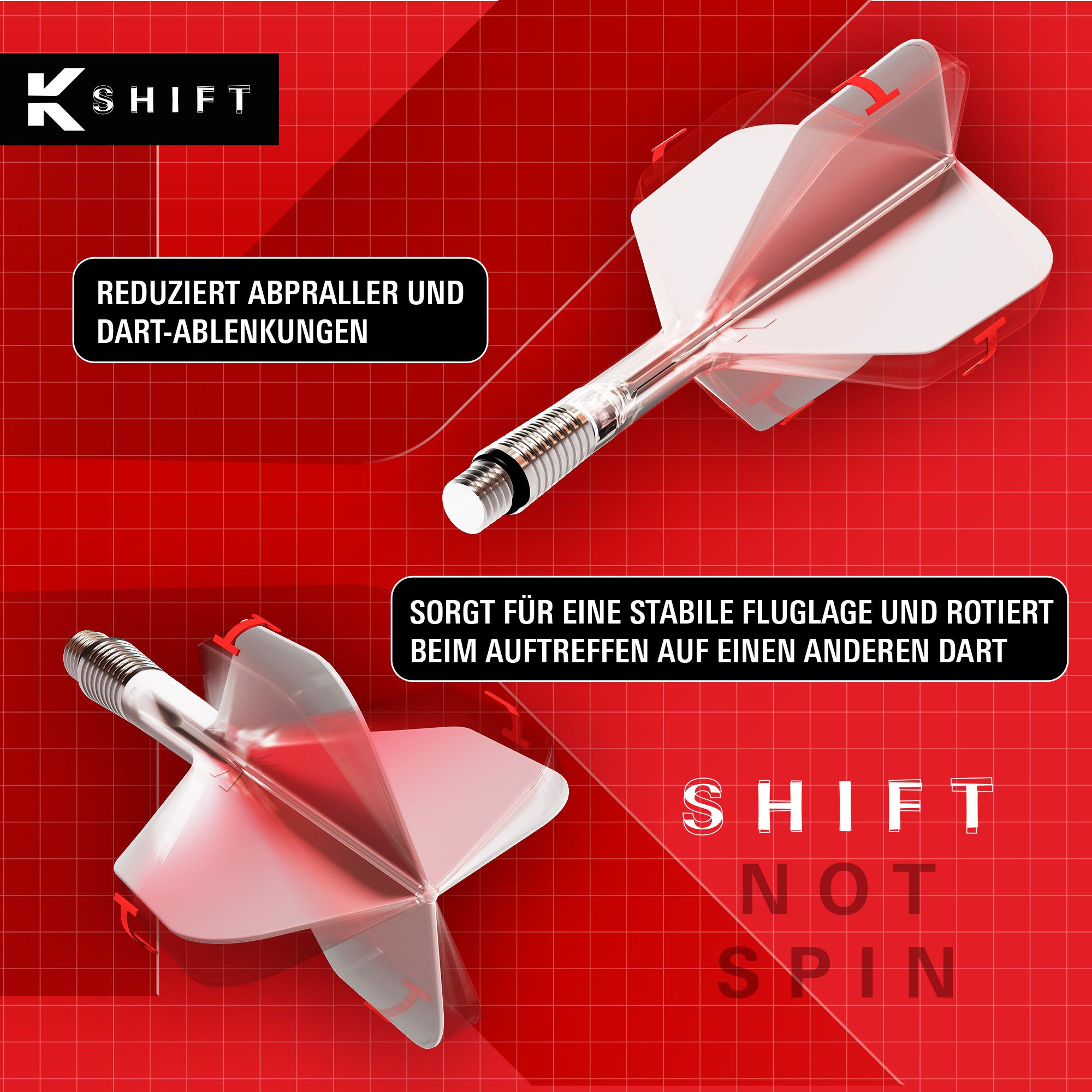Target K-Shift No2 Standard Flights - biały Abgebildet ist das Produkt Target K-Shift No2 Standard Flights in Weiß. Die Abbildung betont das Aussehen und die Details dieser Dart Flights.