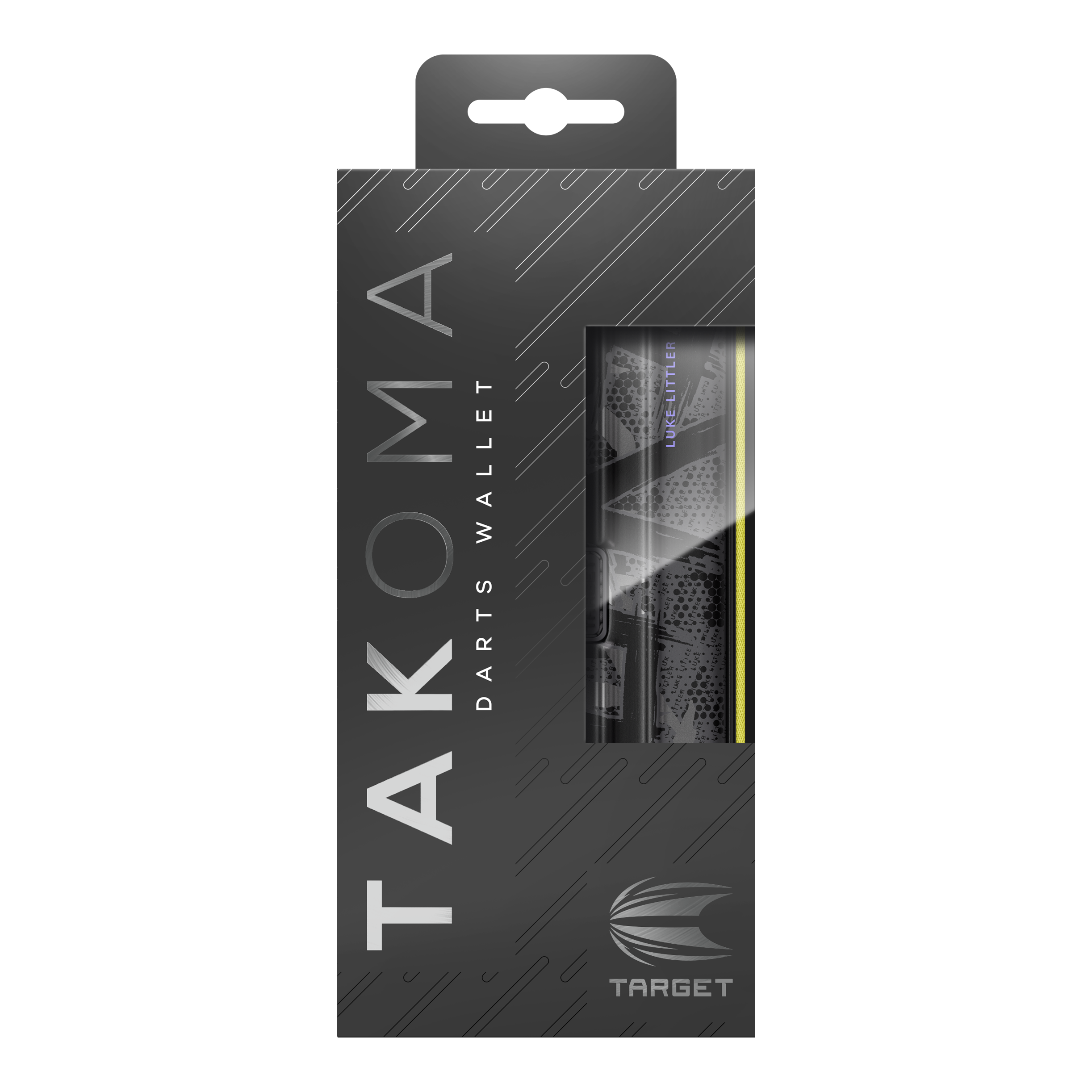 Das Bild zeigt das Takoma Ghost Series Luke Littler Dartcase. Das Dartcase kommt aus einer speziellen Sammlung und ist für Dartspieler entworfen.