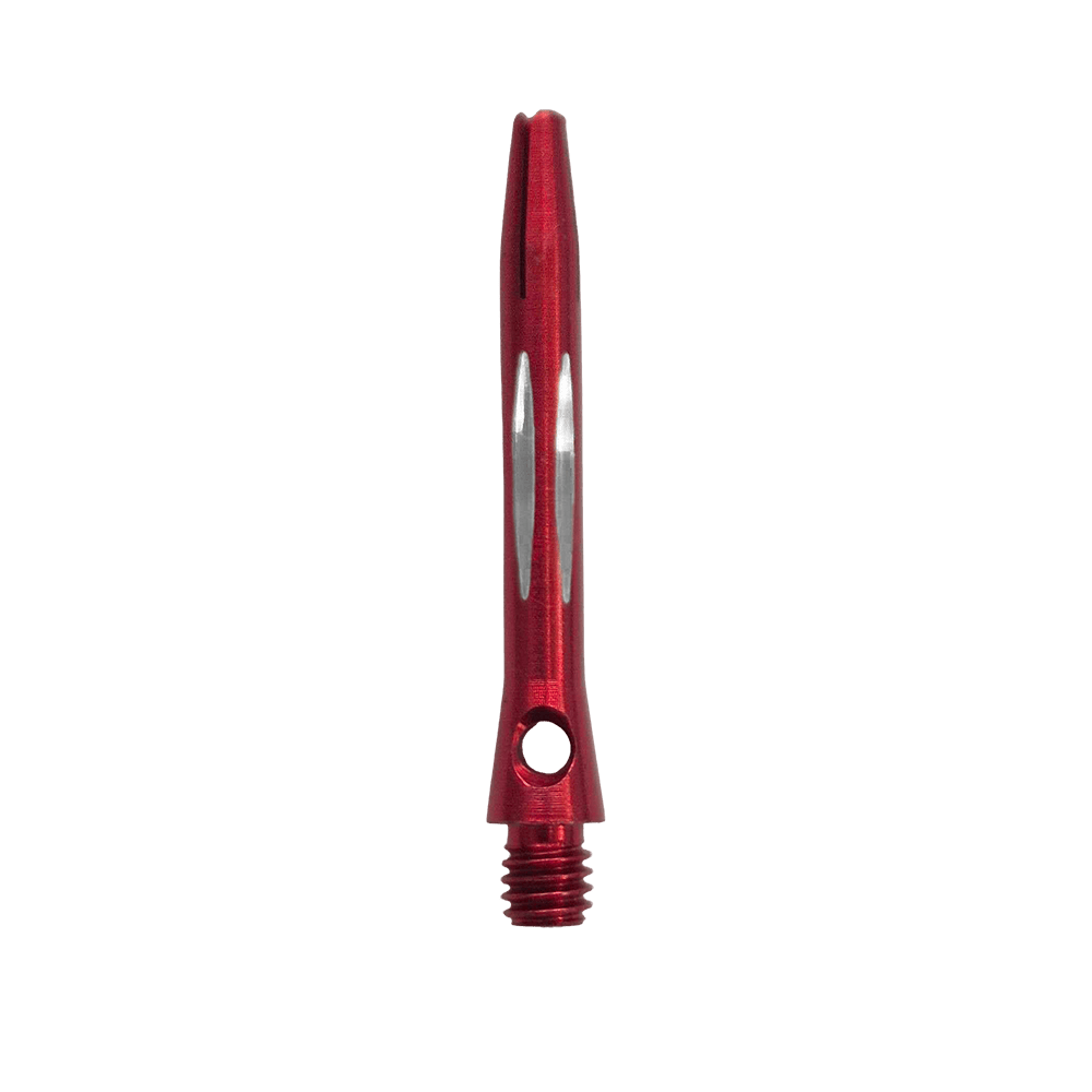 Aluminiowe wałki szlifowane diamentowo - czerwone - 35 mm Dieses Bild zeigt den Diamond Cut Aluminium Shafts - Rot - 35mm. Es ist ein Dart-Schaft aus rotem Aluminium mit Diamantschliff und 35mm Länge.