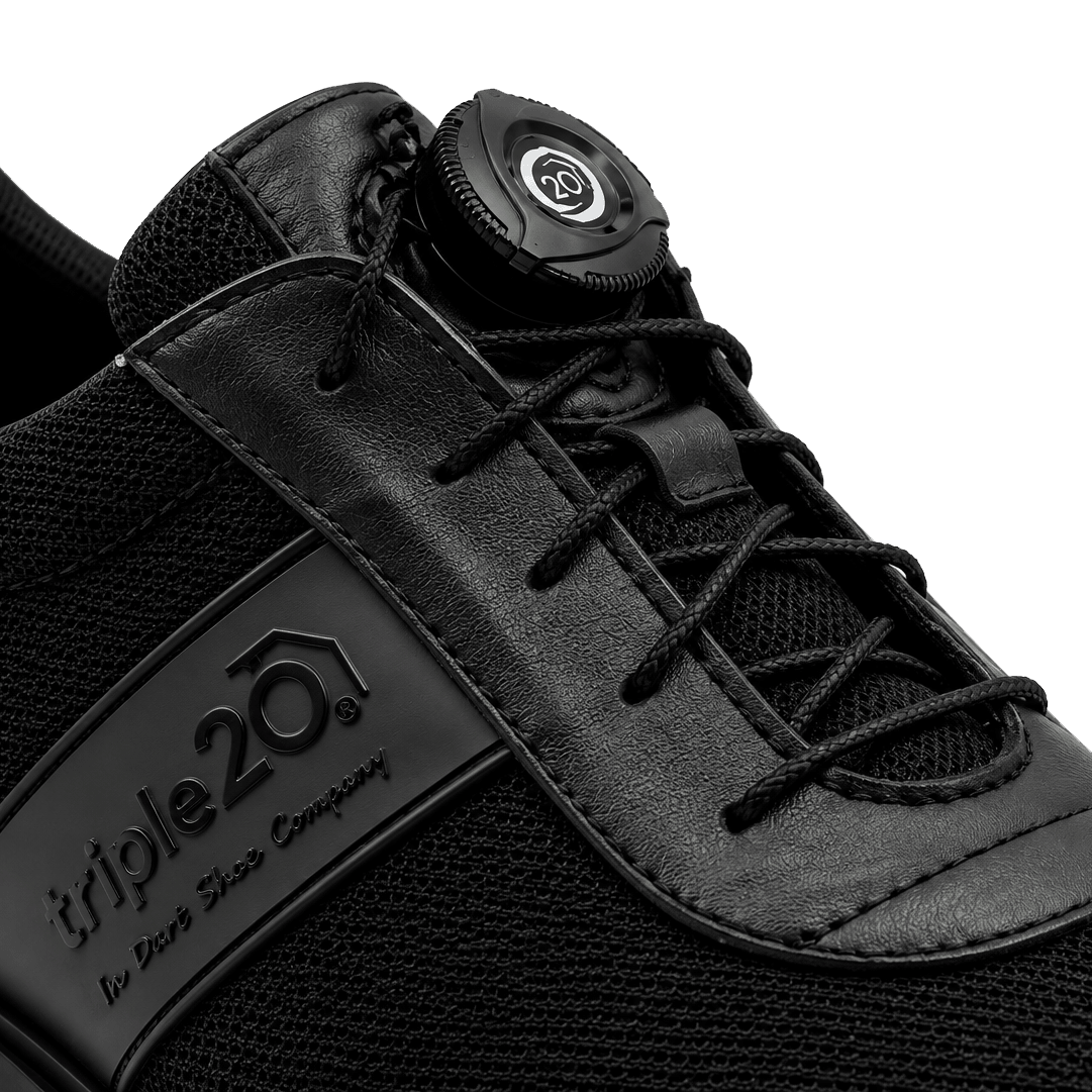 Buty do darta Triple20, tekstylne, z zapięciem na skręt – czarne Buty do darta Triple20, tekstylne, z zapięciem na skręt – czarne