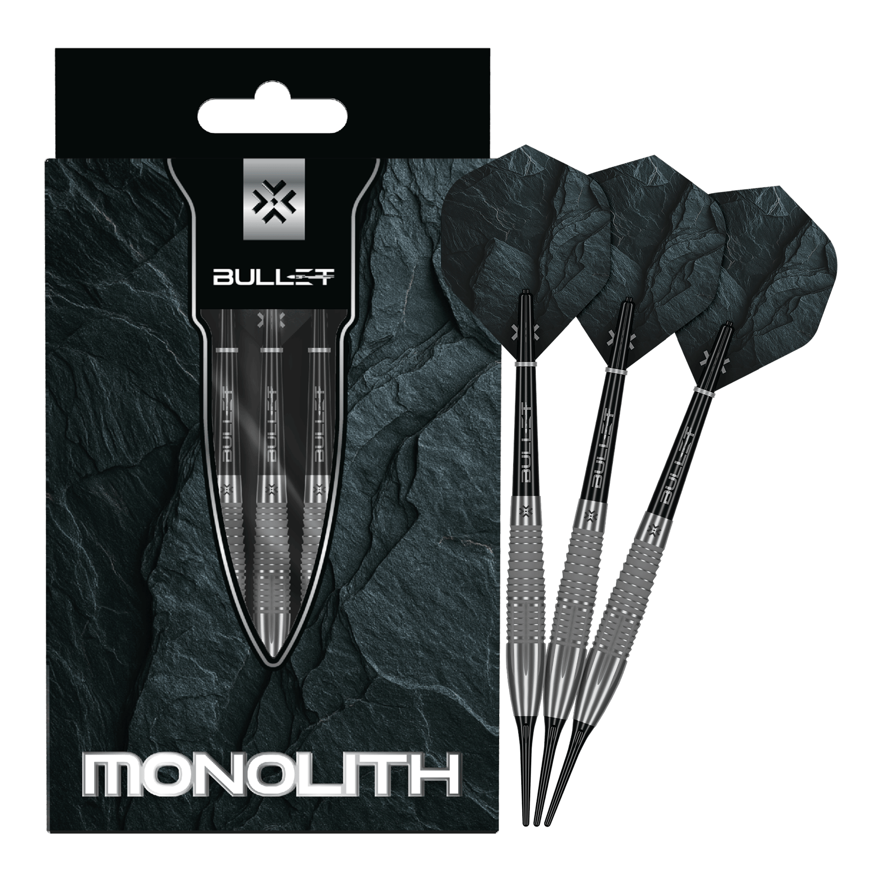 Miękkie lotki Bullet Monolith - 20g Zu sehen sind die Bullet Monolith 20g Soft Darts. Das Produkt ist besonders langlebig und hochwertig verarbeitet.