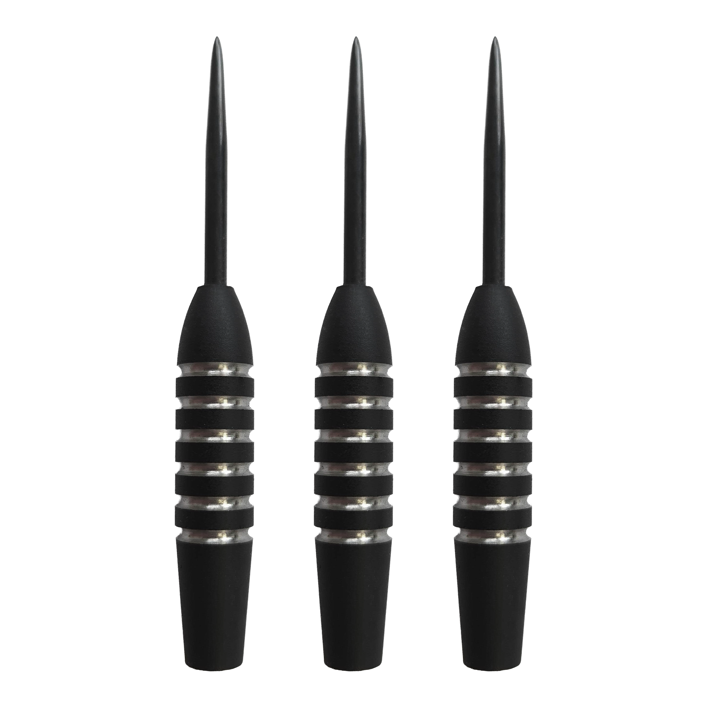 Stalowe lufy do rzutek McDart Void 2 - 23 g Auf dem Bild ist das Set McDart Void 2 Steeldart-Barrels - 23g zu sehen. Es handelt sich um eine Nahaufnahme der Steeldart-Barrels als Set.