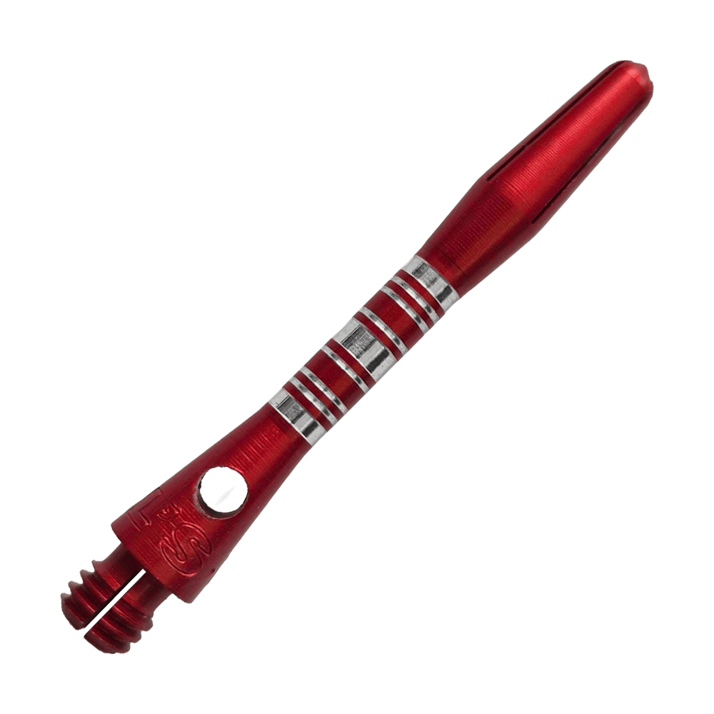 Wałki aluminiowe Bulls NL Supra - czerwone - 34 mm Abgebildet sind die Bulls NL Supra Aluminium Shafts in Rot, 34 mm. Sie eignen sich hervorragend als Ersatzteile für Dartpfeile.