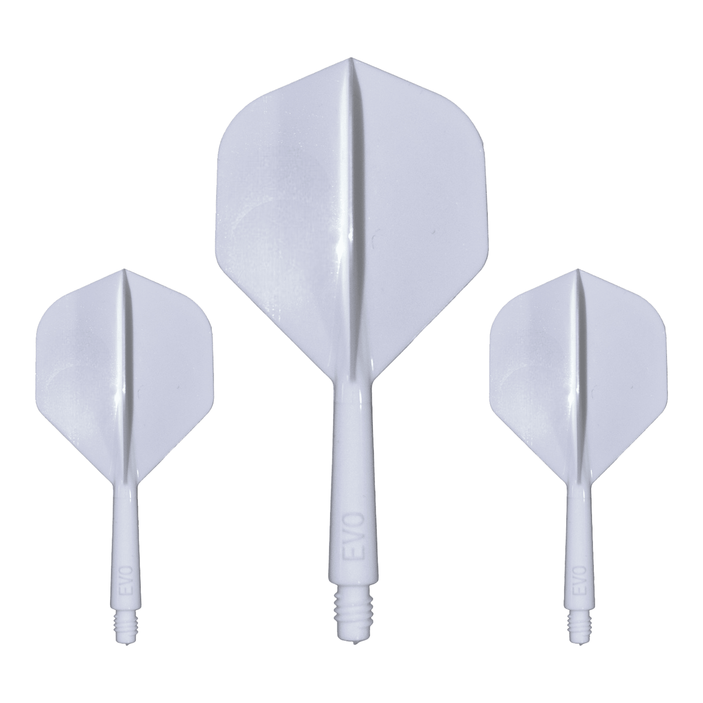 System wałów lotniczych Evolution EVO1 – biały Hier ist das Evolution EVO1 Flight-Shaft-System in Weiß abgebildet. Dieses Produkt ist für den Einsatz im Dartsport bestimmt.