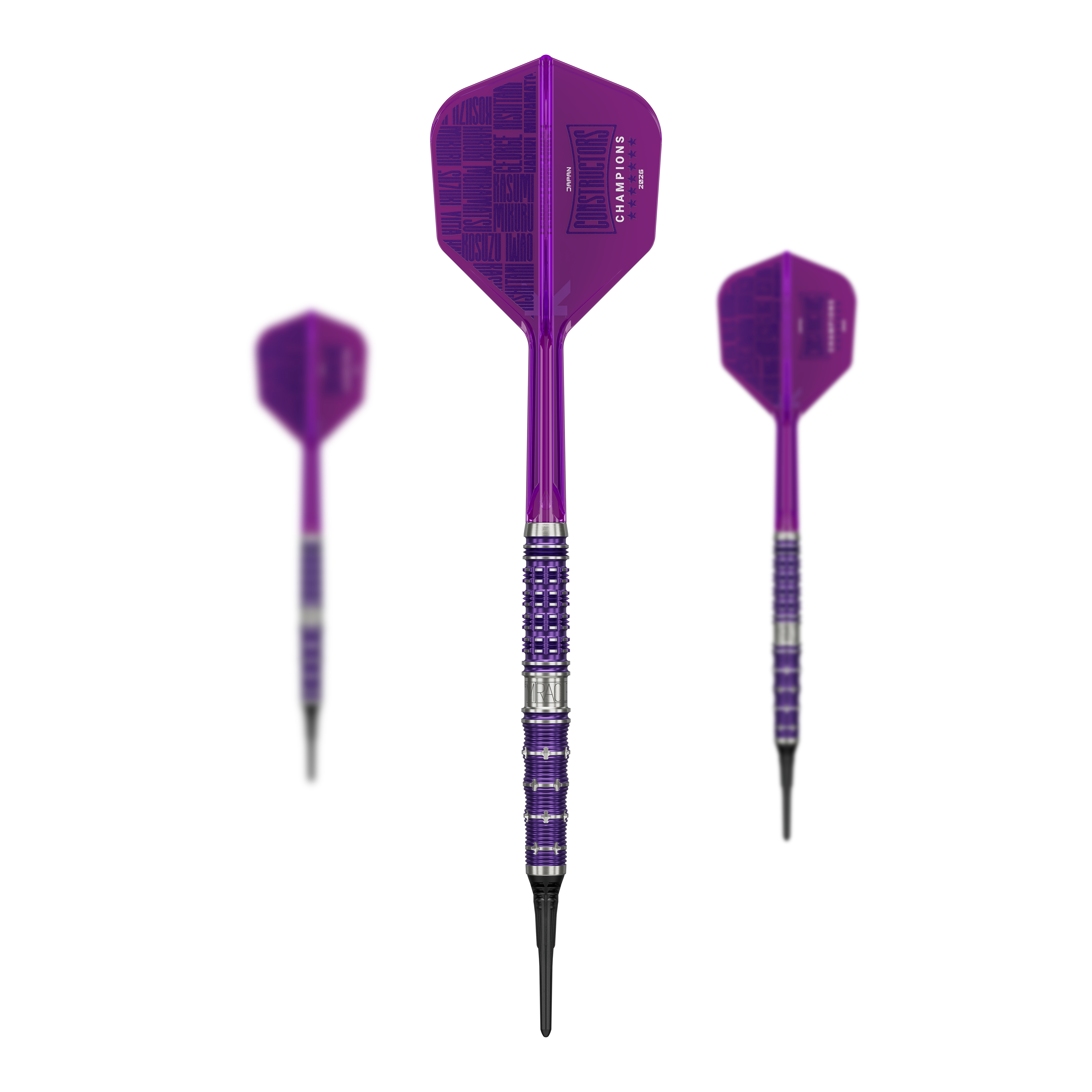 Lotki Target Japan The Miracle GEN7 Constructors Champions Limited – 21,5 g Auf diesem Bild ist ein Set der Target Japan The Miracle GEN7 Constructors Champions Limited Darts - 21,5g zu sehen. Die Darts sind limitiert und besonders für Sammler interessant.