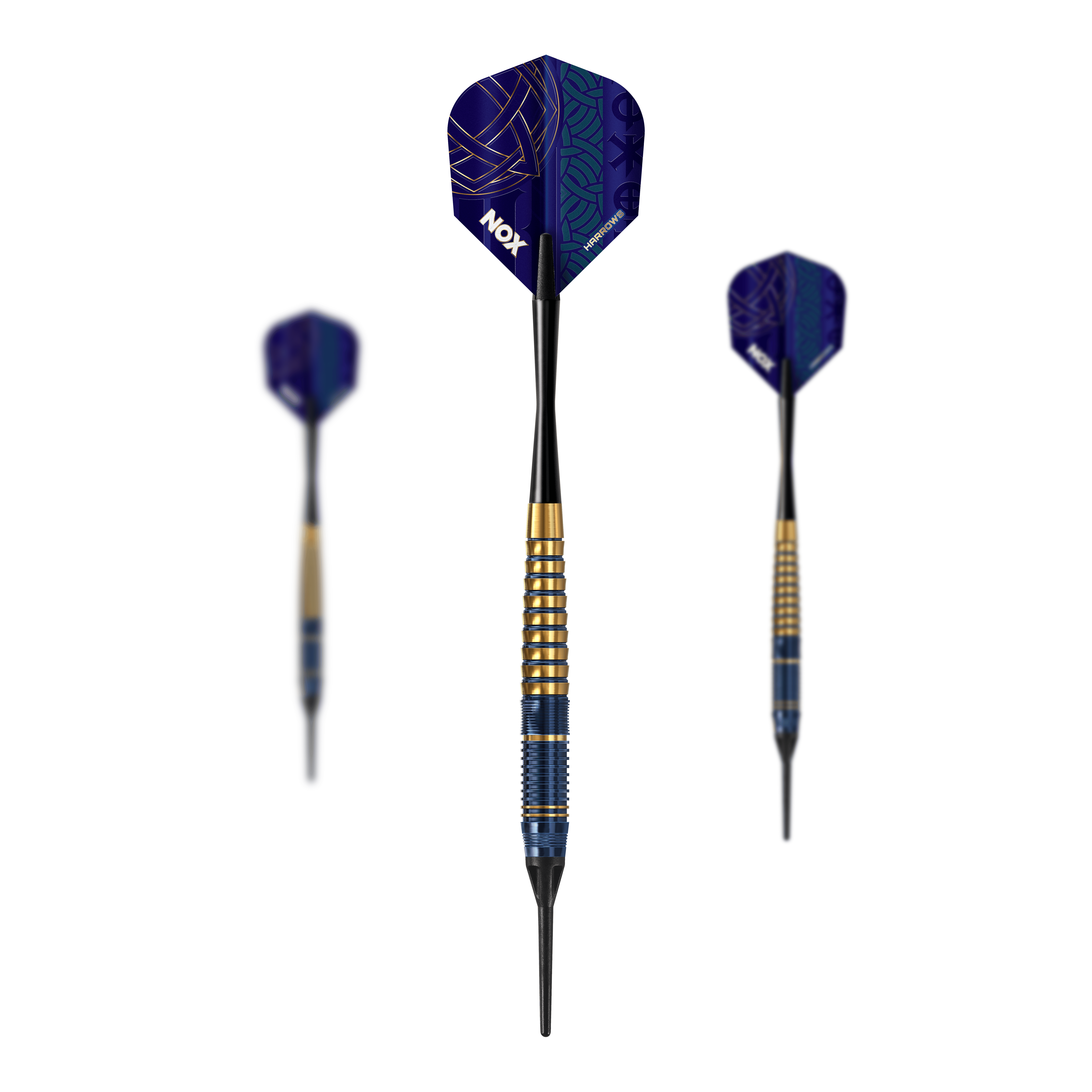 Harrows Nox Premium Brass Soft Darts Hier sind die Harrows Nox Premium Brass Softdarts abgebildet. Diese Pfeile sind für Softdart geeignet und bieten gute Qualität.