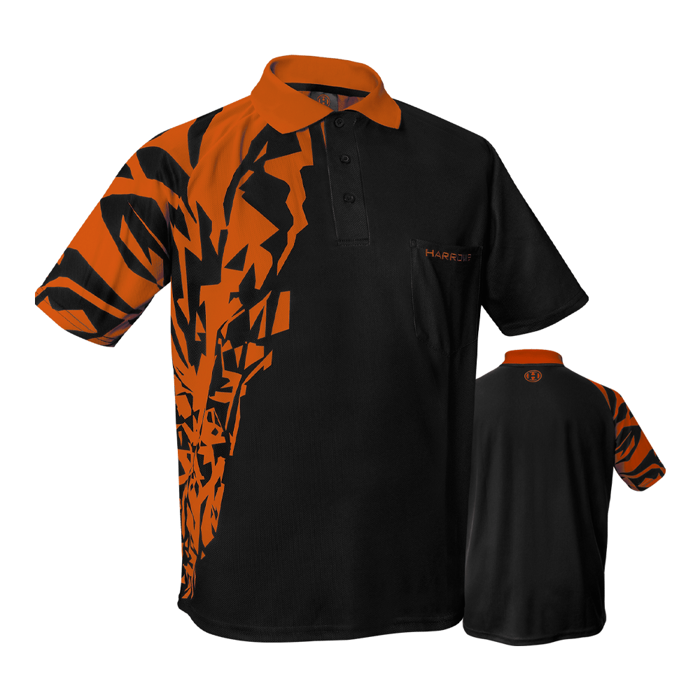Koszulka do gry w rzutki Harrows Rapide — pomarańczowa