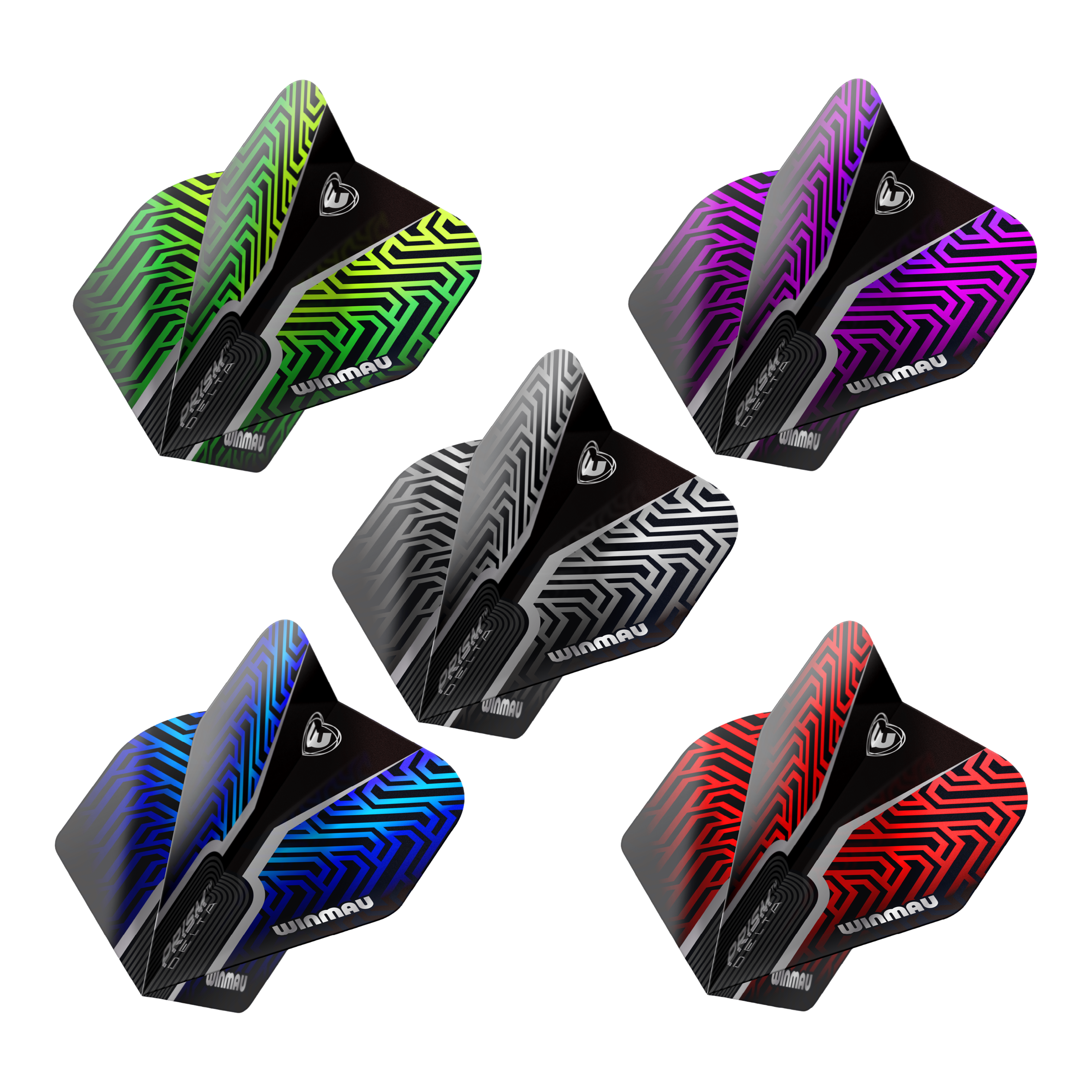 Kolekcja Winmau Prism Delta No2 Standard Flight Abgebildet ist die Winmau Prism Delta No2 Standard Flight Collection. Die Flights sind für Dartpfeile konzipiert.