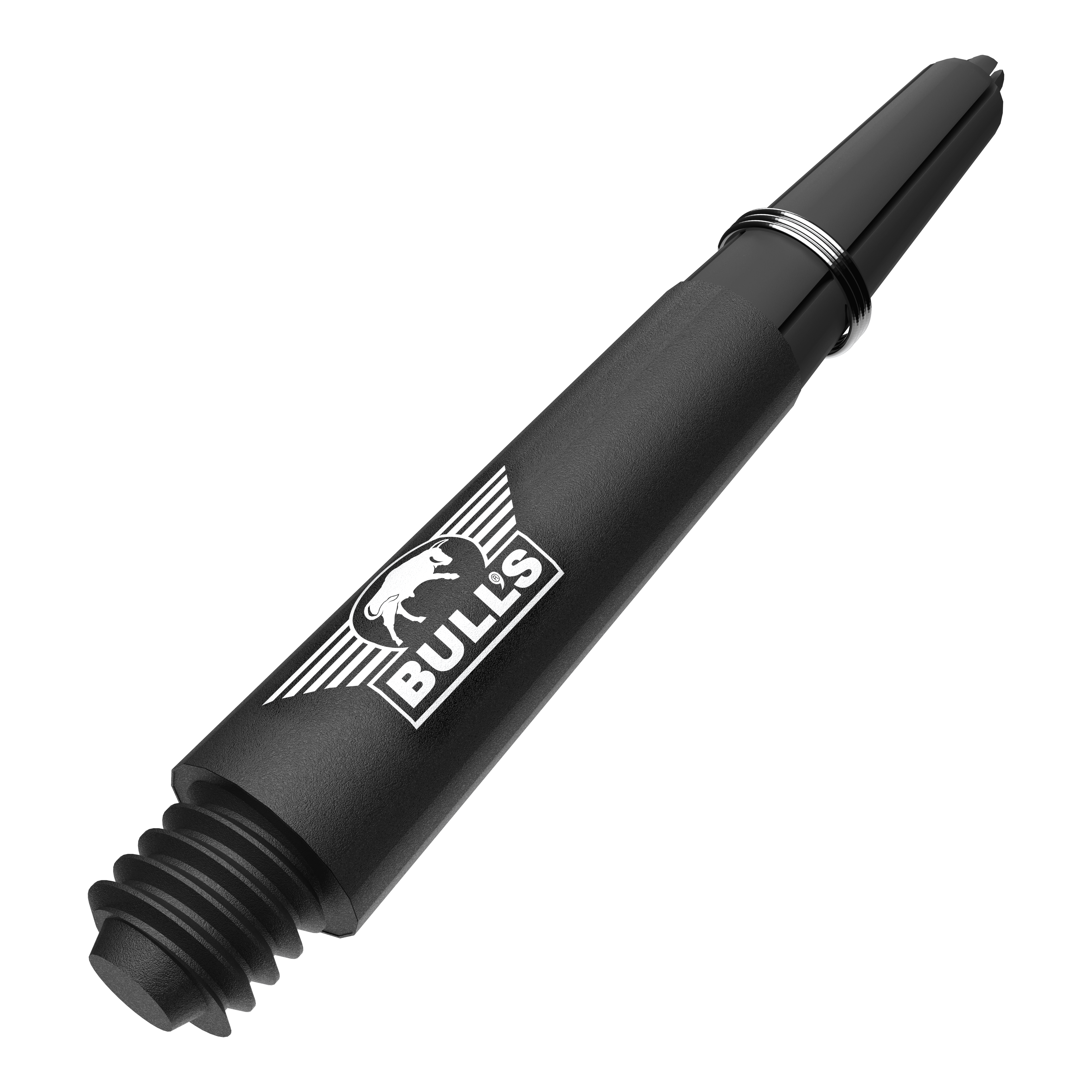 Wałki do gitary Bulls NL Capo Carbon - czarne Ein Bild mit dem Dateinamen BU55340_BullsNL_Capo_Carbon_Shafts_Schwarz_Short_34mm_2. Abgebildet ist wahrscheinlich ein zweiter kurzer schwarzer Carbon-Shaft für Darts.