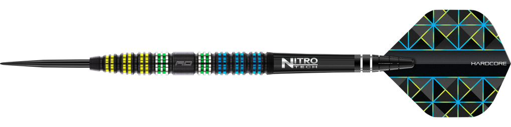 Czerwone lotki Dragonfly 95 ze stali stożkowej w kolorze czarnym