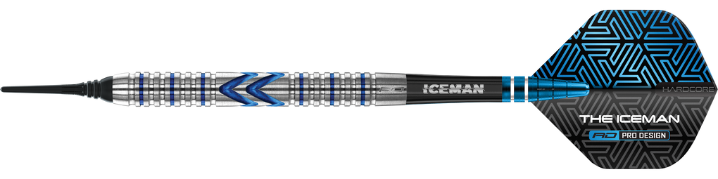 Czerwone lotki do gry Red Dragon Gerwyn Price Iceman Midnight Edition Soft Darts – 20 g