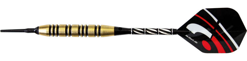 McDart Black Stripe Brass Softdarts - 17g