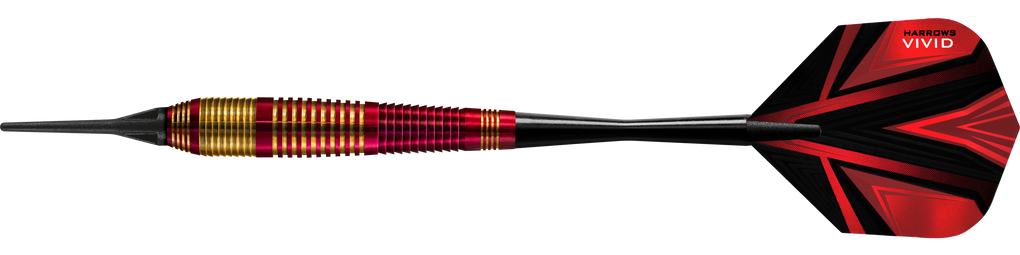 Harrows Vivid Brass Red Softdarts - 18g
