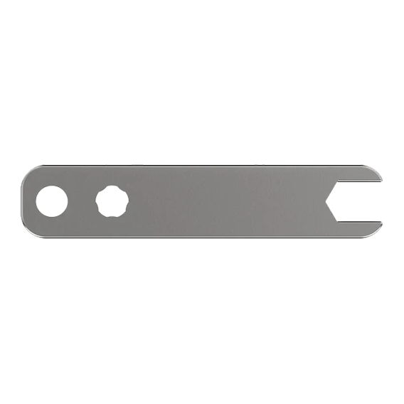 Narzędzie do wkrętarek punktowych Caliburn EVO Abgebildet ist ein Werkzeug namens Point Driver Tool Lite. Das Tool ist für das Einsetzen von Dartspitzen geeignet.