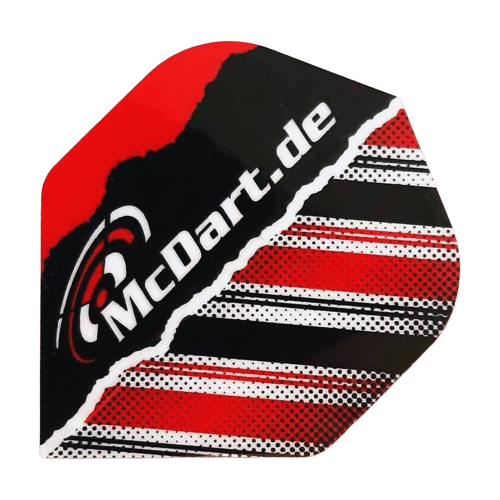 Abgebildet sind die McDart Design V7 Standard Flights. Die Flights eignen sich für Dartpfeile.