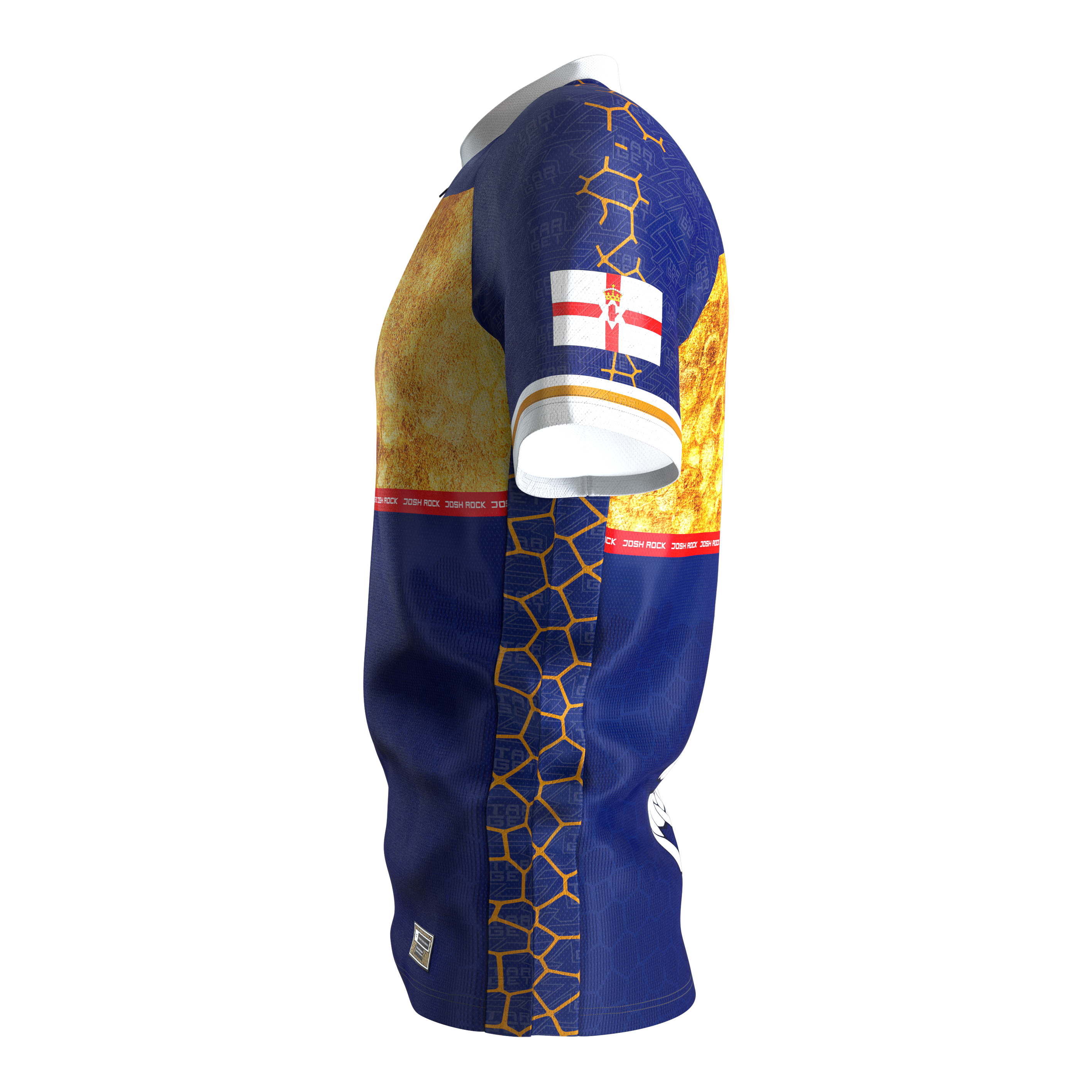 Das Bild zeigt das Target Coolplay Josh Rock Dartshirt 2025. Es handelt sich um ein modernes Dartshirt mit sportlichem Design.