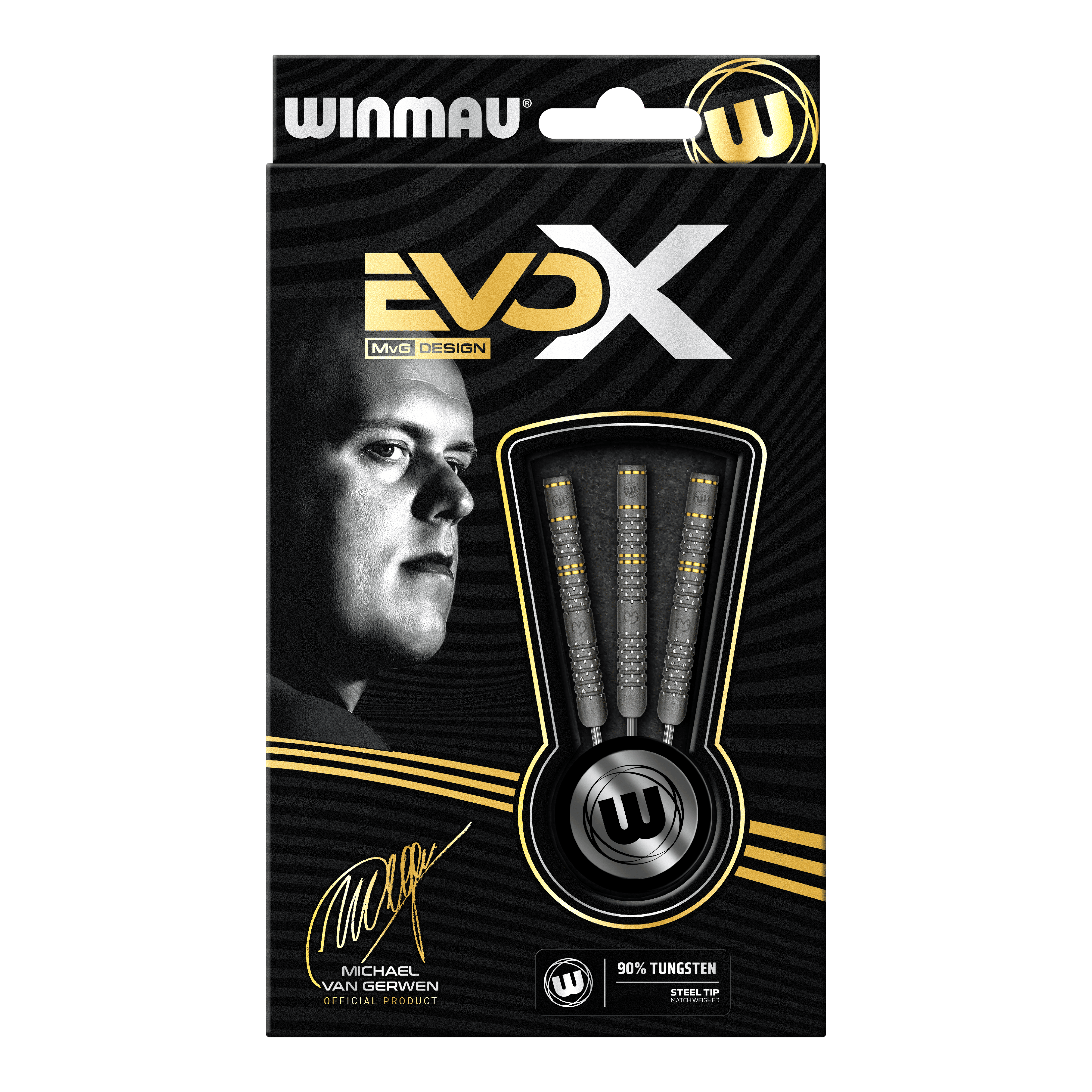 Rzutki stalowe Winmau Michael Van Gerwen Evo-X - 22,5g