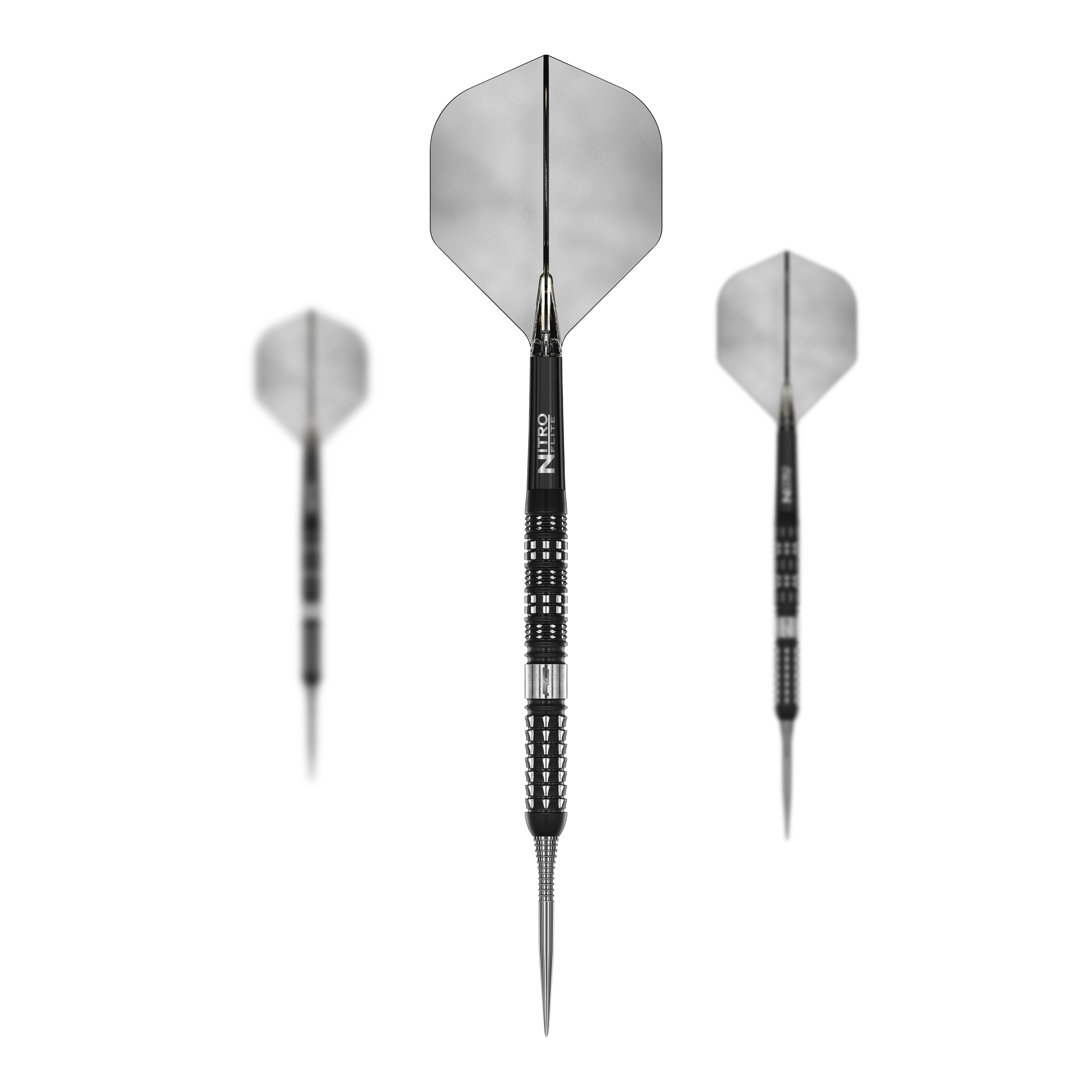 Zu sehen ist das Set der Red Dragon Recon Parallel Steeldarts. Dieses Set ist ideal für Dartspieler geeignet.