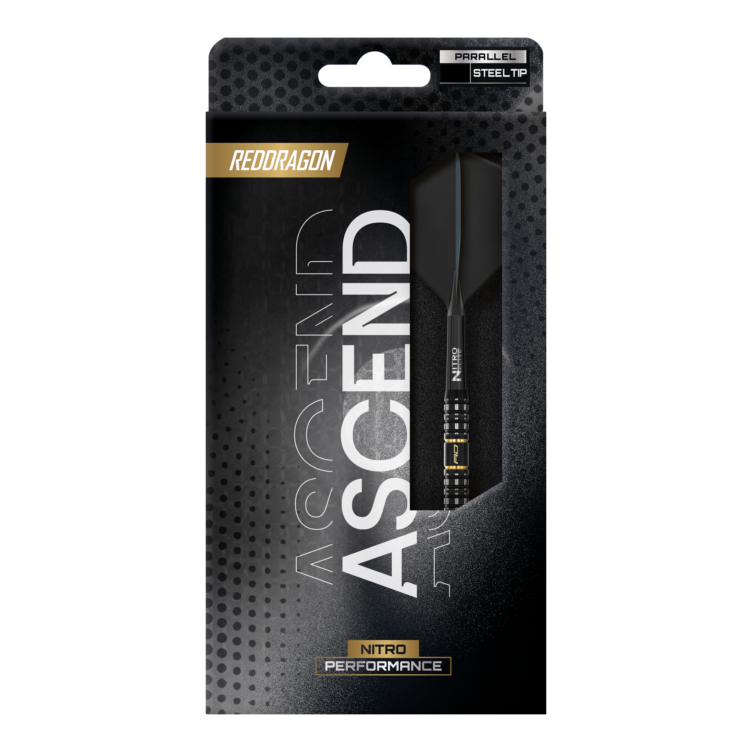 Red Dragon Ascend Parallel Steeldarts Dieses Bild zeigt die Red Dragon Ascend Parallel Steeldarts. Die Steeldarts haben ein modernes Design und sind für Präzision beim Dartspiel gemacht.