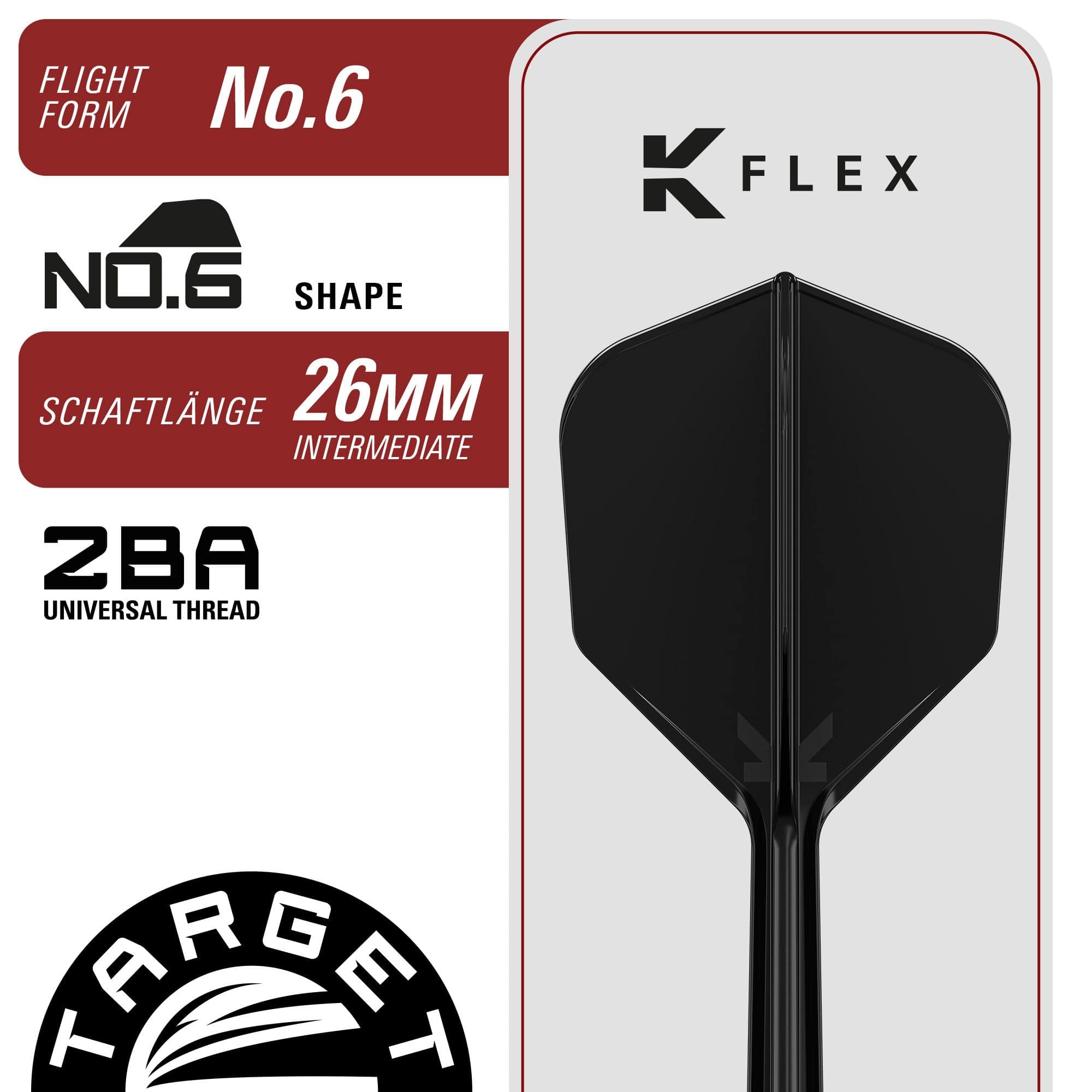 Miękkie lotki Target Black Marque Spinel - 21,5 g Die Target Black Marque Spinel Softdarts mit 21,5g sind abgebildet. Diese Darts bieten präzise Kontrolle beim Spiel.