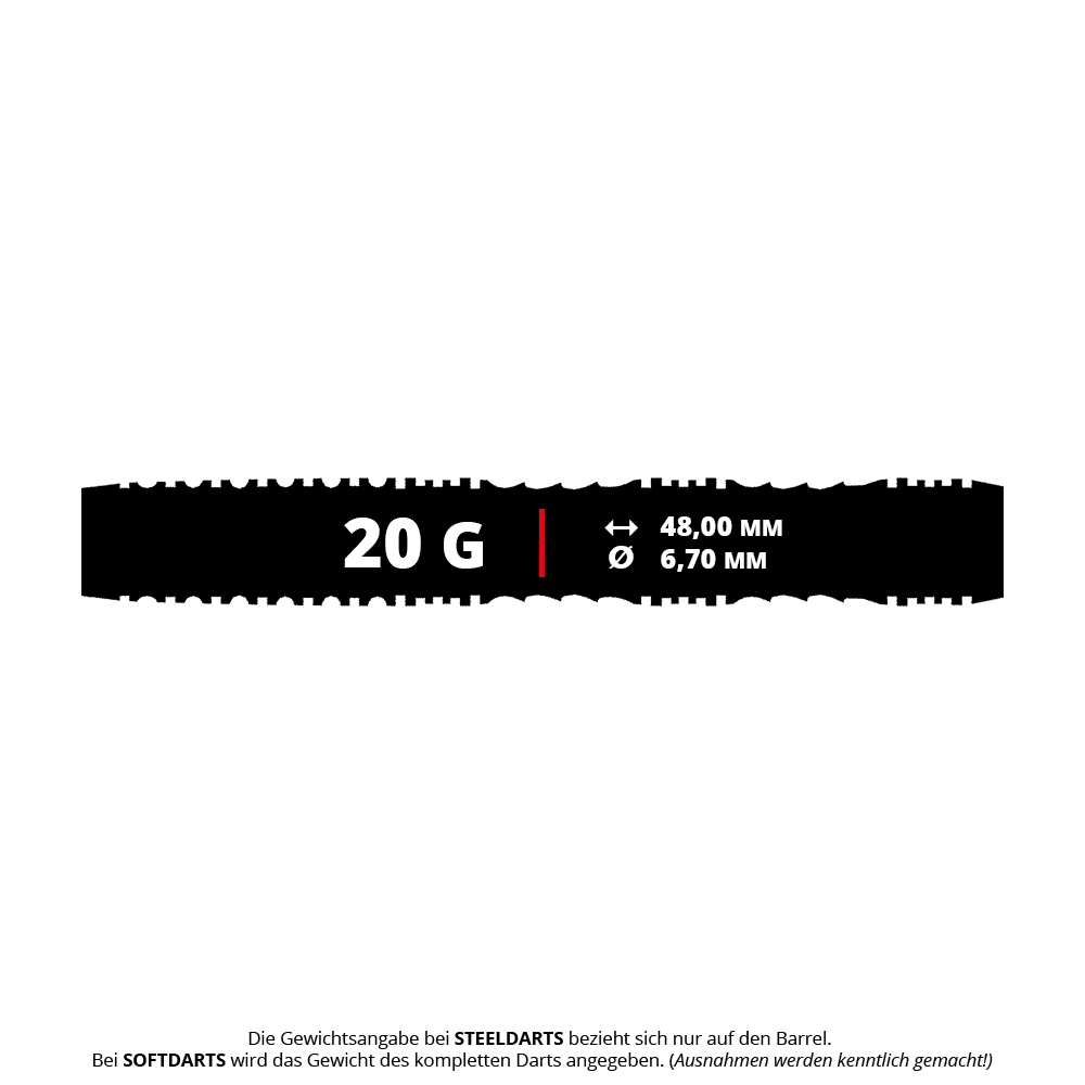 Shotki miękkie Mythril firmy Shot Alchemy - 20 g Das Bild zeigt die Shot Alchemy Mythril Softdarts mit einem Gewicht von 20g. Diese Softdarts sind für elektronische Dartboards geeignet.