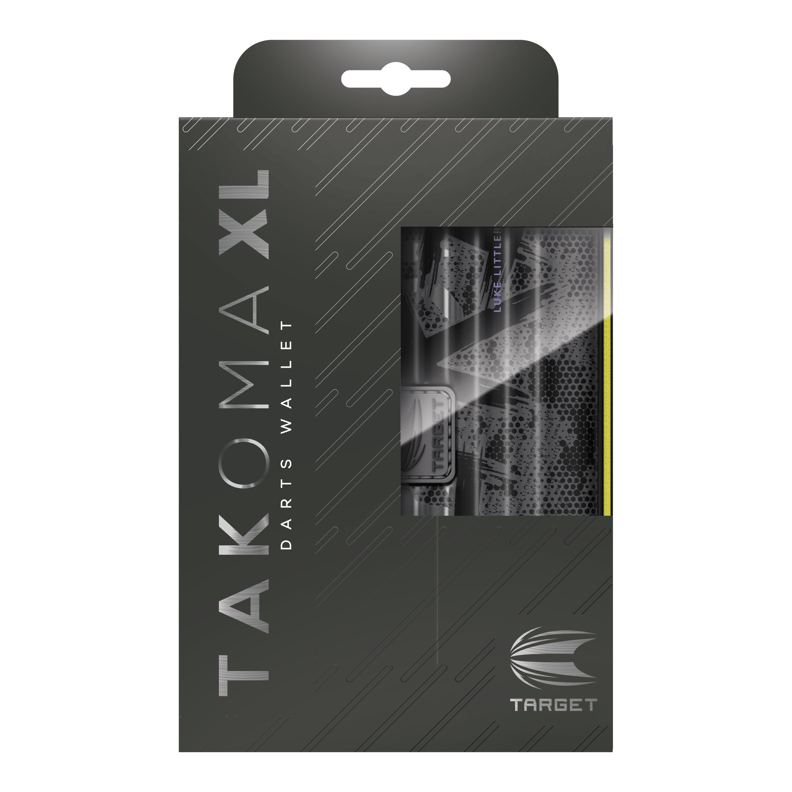 Etui na lotki Takoma XL Ghost Series Luke Littler Dieses Bild stellt das Takoma XL Ghost Series Luke Littler Dartcase dar. Es handelt sich um ein extra großes Dartcase für Darts und Zubehör.