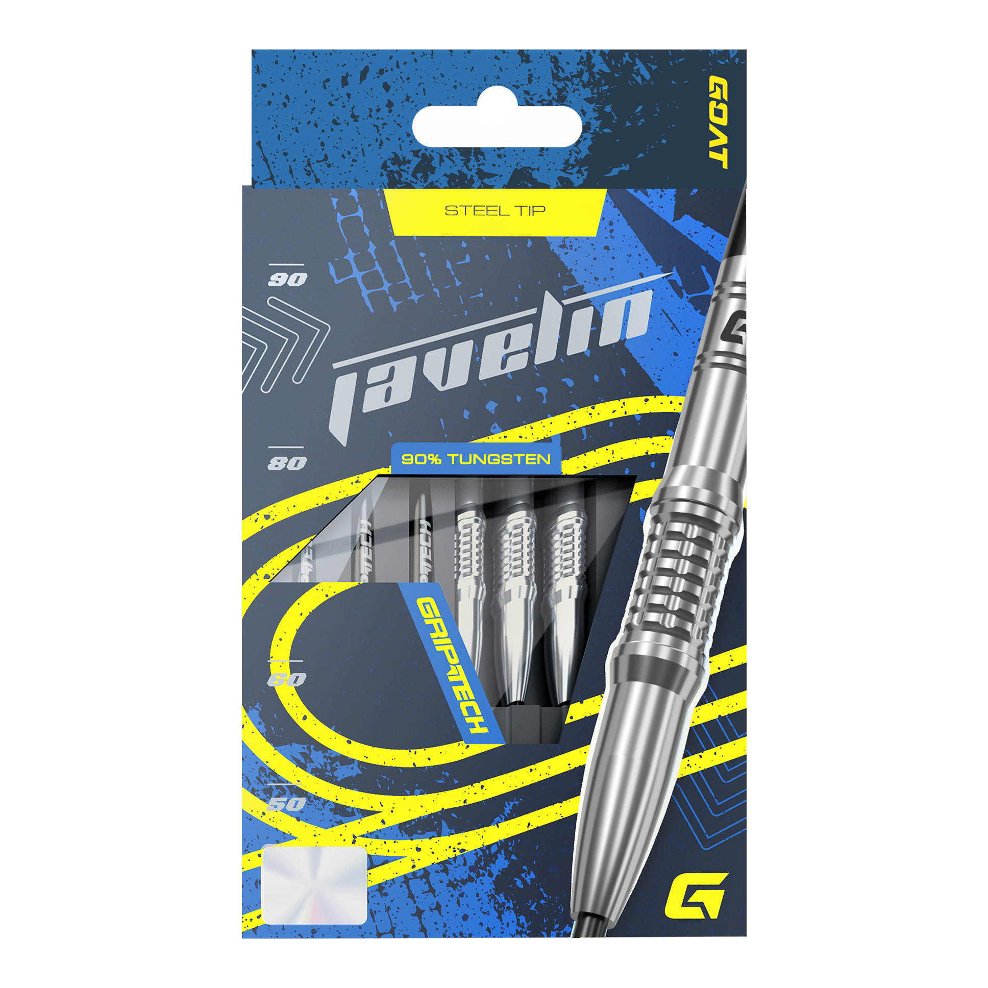 Stalowe lotki GOAT Javelin Gezeigt wird das GOAT Javelin Tungsten Steeldarts Set. Die Steeldarts sind für hohe Leistung konzipiert.
