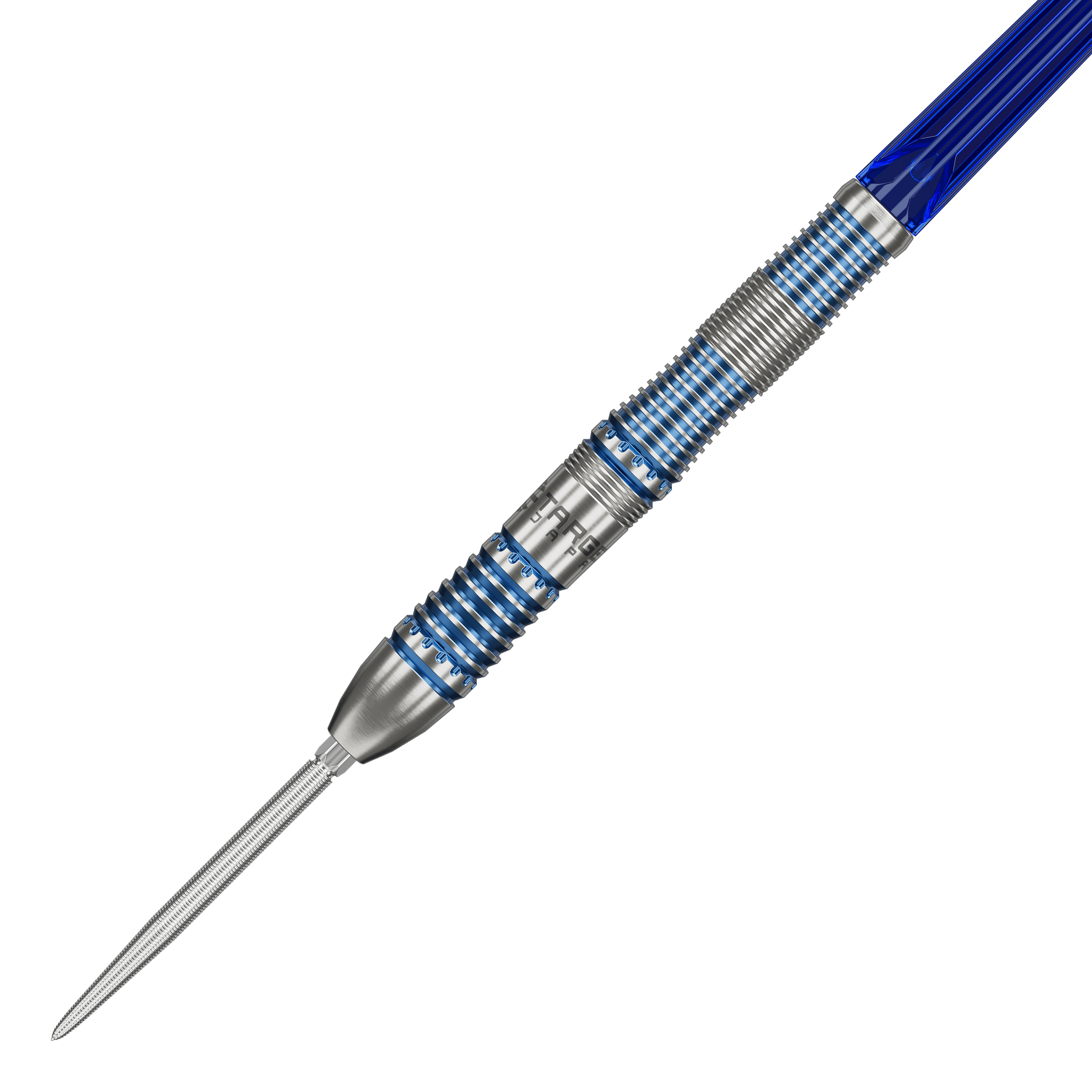 Auf dem Bild sind die Target Japan Mizu Series 02 Swiss Point Steeldarts zu sehen. Diese Darts stammen aus der Mizu Serie von Target.