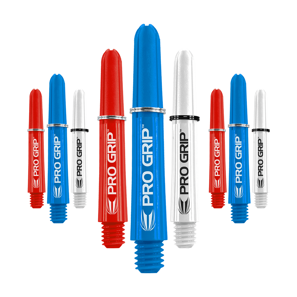 Target Pro Grip Shafts - 3 Sets - Rot Blau Weiß