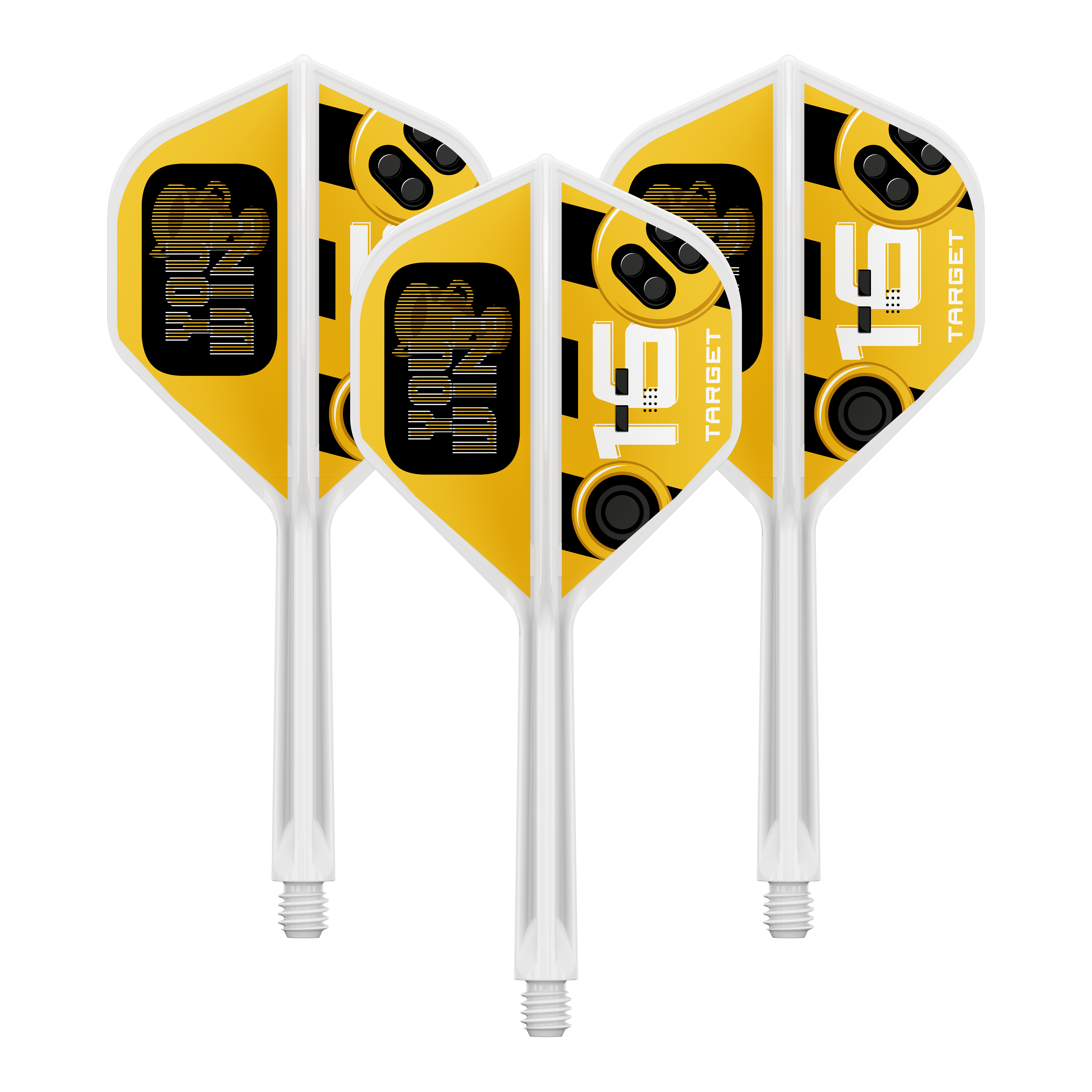 Das Bild zeigt einen Artikel mit dem Dateinamen 410593_Target_K-Flex_YouWin_No2_Standard_Flights_33mm_1Set. Wahrscheinlich ist es ein Set von Dart-Flights in 33mm Größe.