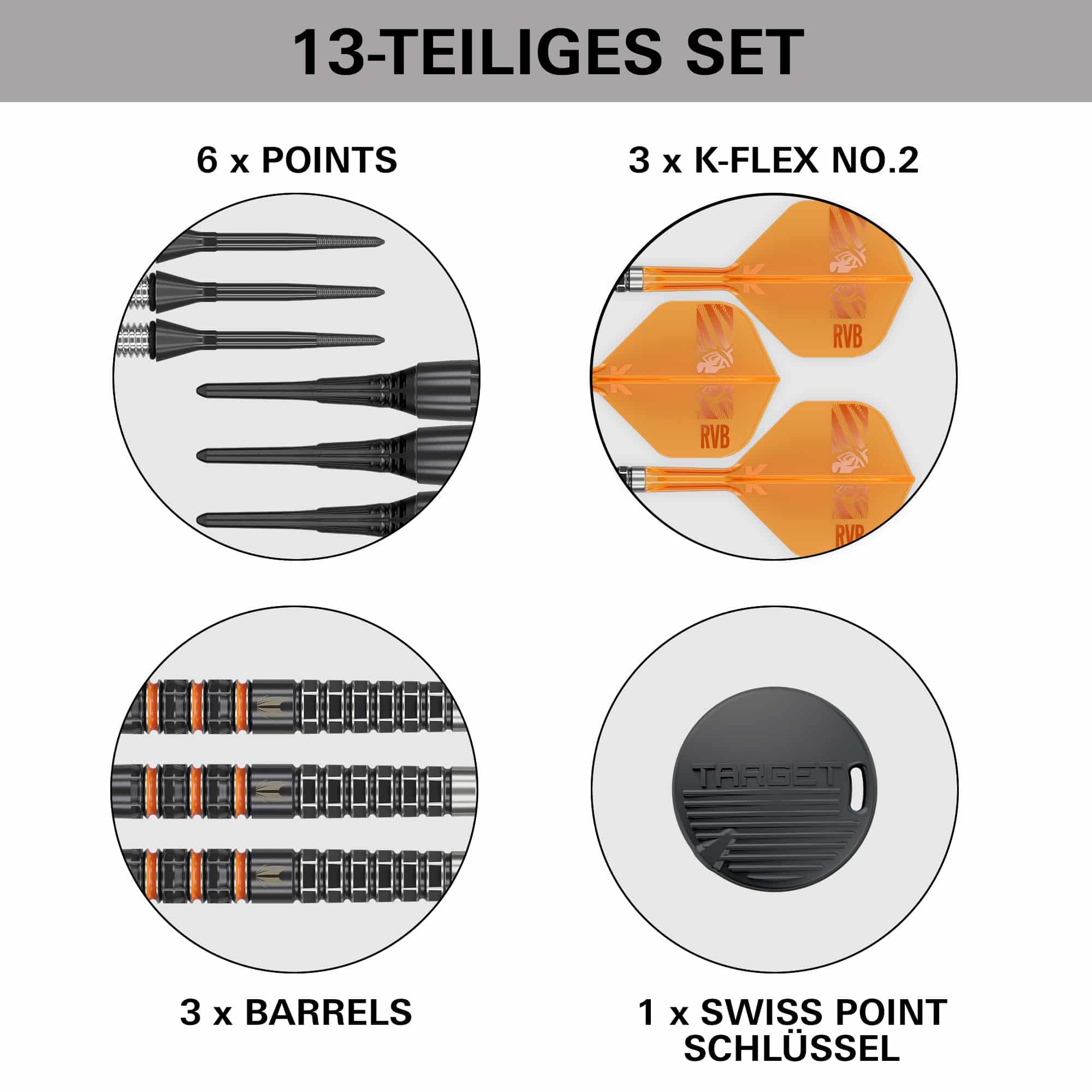 Miękkie rzutki Target Raymond Van Barneveld 95K - 20g Miękkie rzutki Target Raymond Van Barneveld 95K - 20g