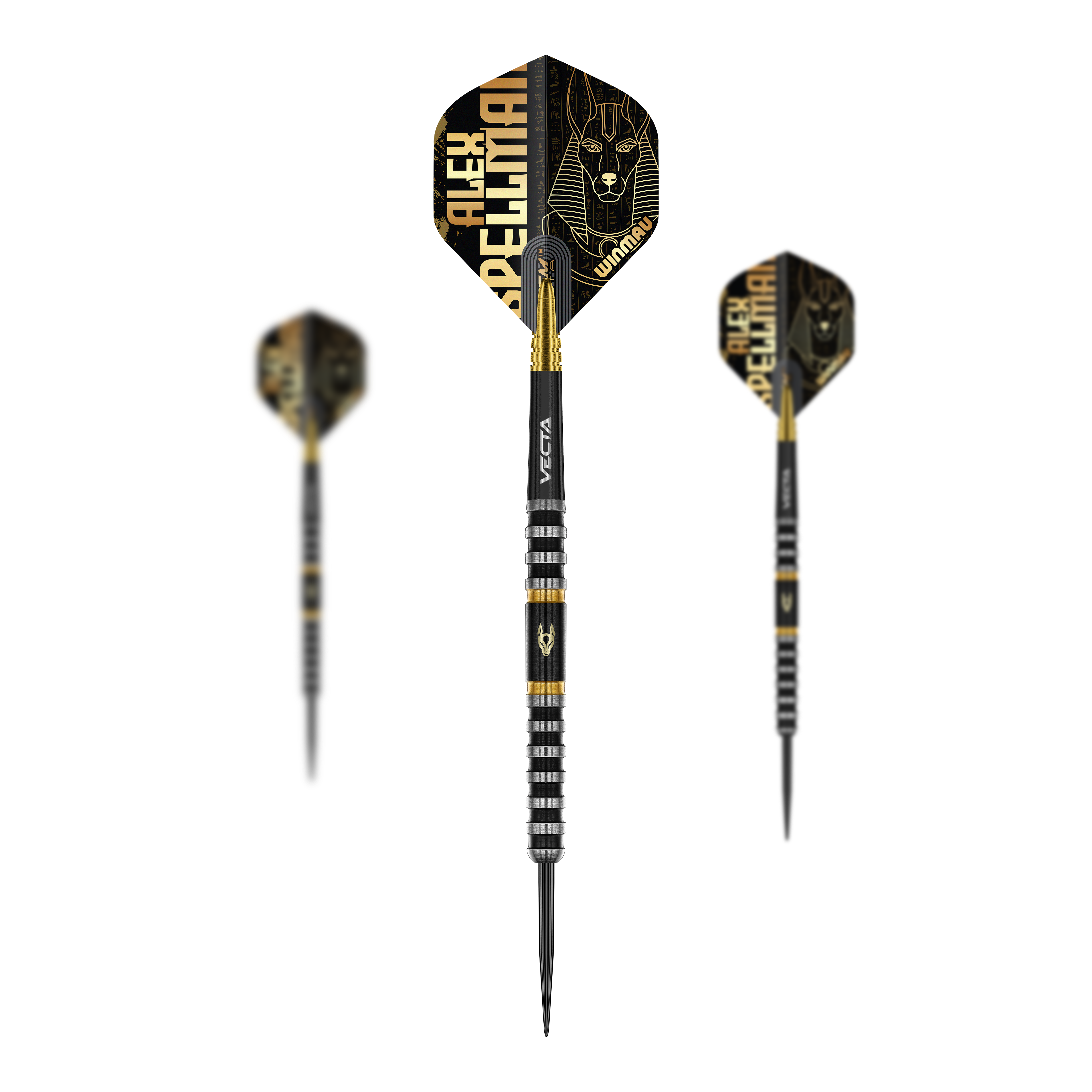Winmau Alex Spellman Steeldarts Auf dem Bild ist das Winmau Alex Spellman Steeldarts Set zu sehen. Es handelt sich um ein komplettes Set für Dartspieler.