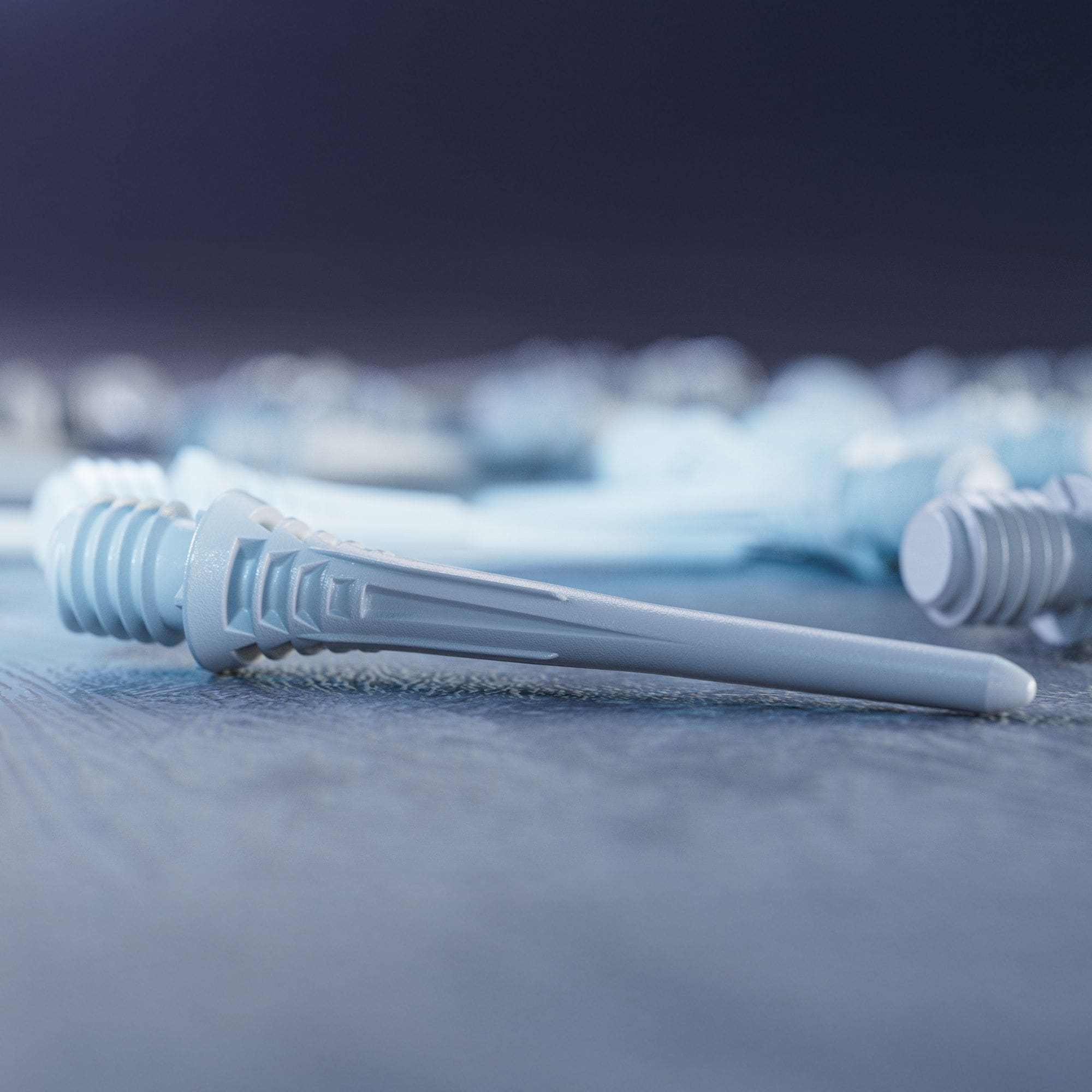 Końcówki do lotek Target Cryo Soft Dart Tips, białe, 30 szt. Target Cryo Softdartspitzen 30er Pack - Weiß ist fotografiert worden. Die Packung enthält mehrere weiße Softdartspitzen.