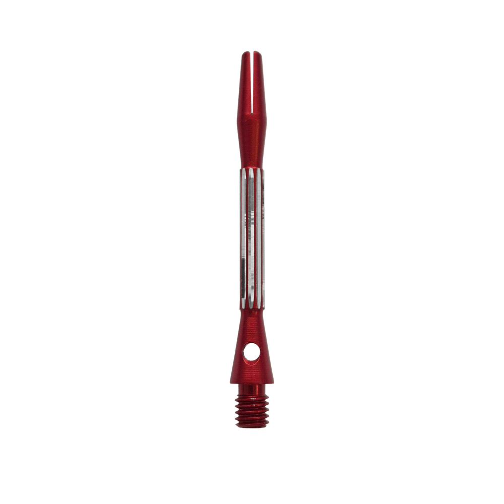 Aluminiowe wałki Bulls NL Flash 2 - czerwone - 46 mm Das Foto zeigt die Bulls NL Flash 2 Aluminium Shafts in Rot, 46 mm lang. Die Shafts sorgen für mehr Haltbarkeit bei Dartpfeilen.