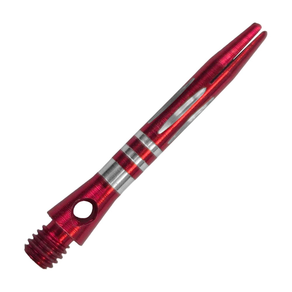 Pierścieniowe aluminiowe wałki szlifowane diamentowo - czerwone - 35 mm Hier ist der Ringed Diamond Cut Aluminium Shafts - Rot - 35 mm zu sehen. Der Aluminium-Schaft ist rot und mit Ringen versehen.