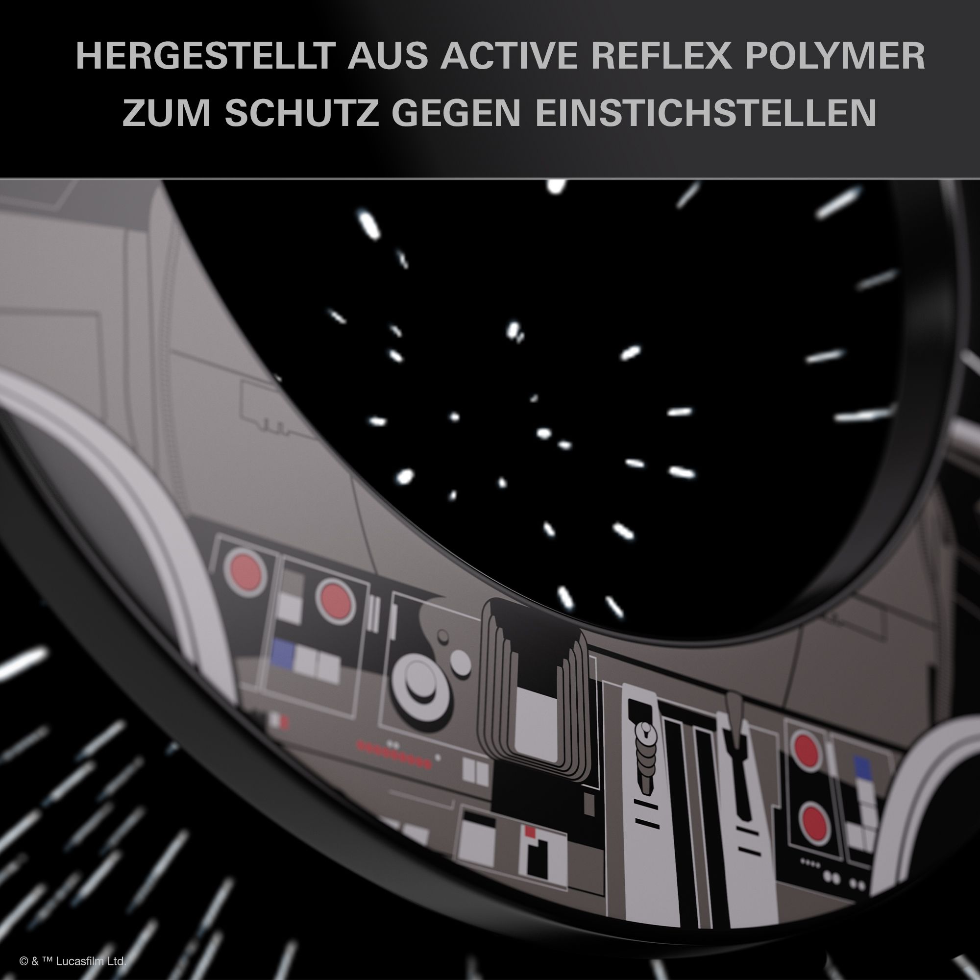 Abgebildet ist das Target Star Wars Millennium Falcon Surround Board Bundle. Das Bundle besitzt ein Design, das an das berühmte Raumschiff Millennium Falcon erinnert.