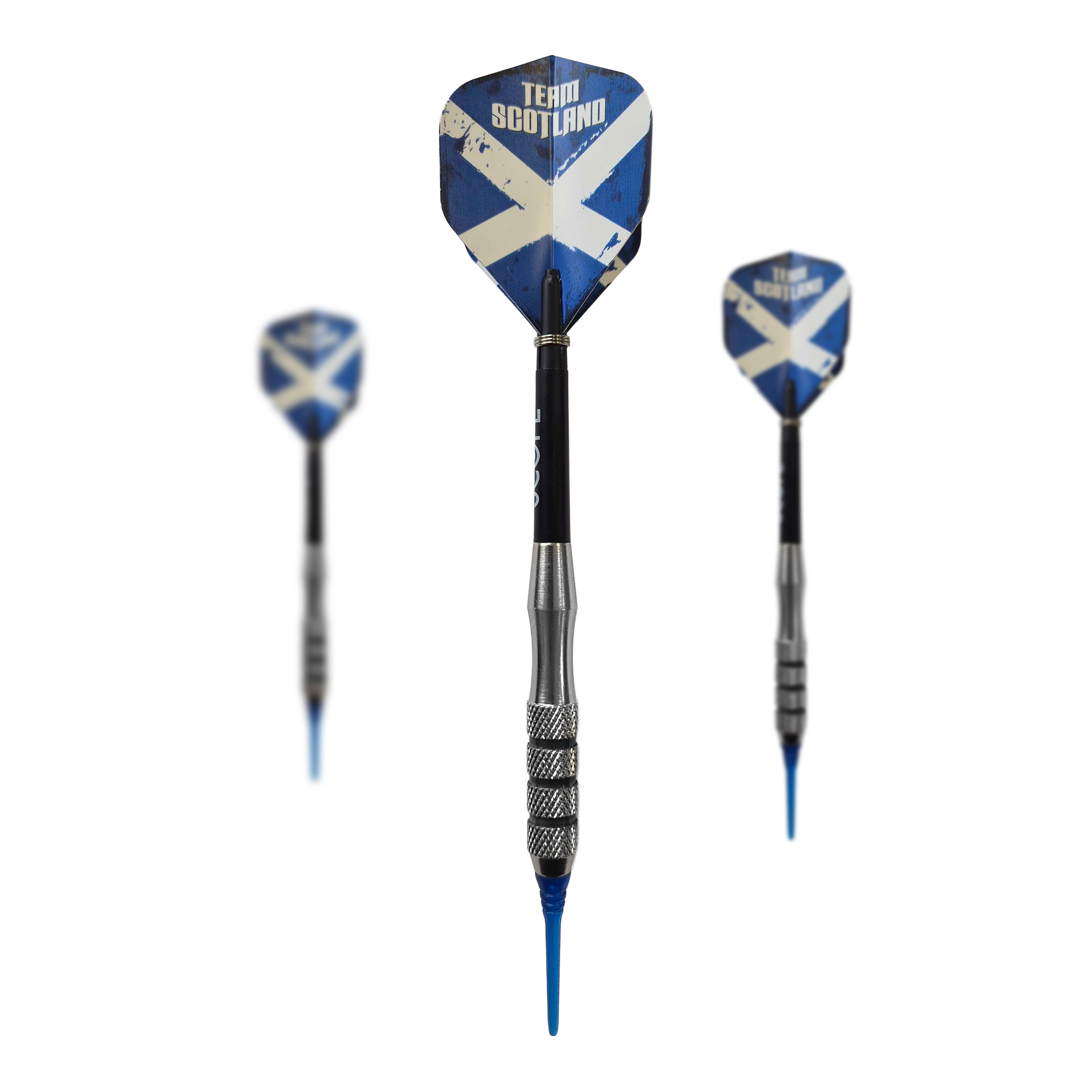 Lotki McDart Scottish Cross Brass Soft Darts - 18g Das Bild zeigt McDart Scottish Cross Brass Softdarts mit einem Gewicht von 18g. Die Darts sind für Softdartspieler geeignet.