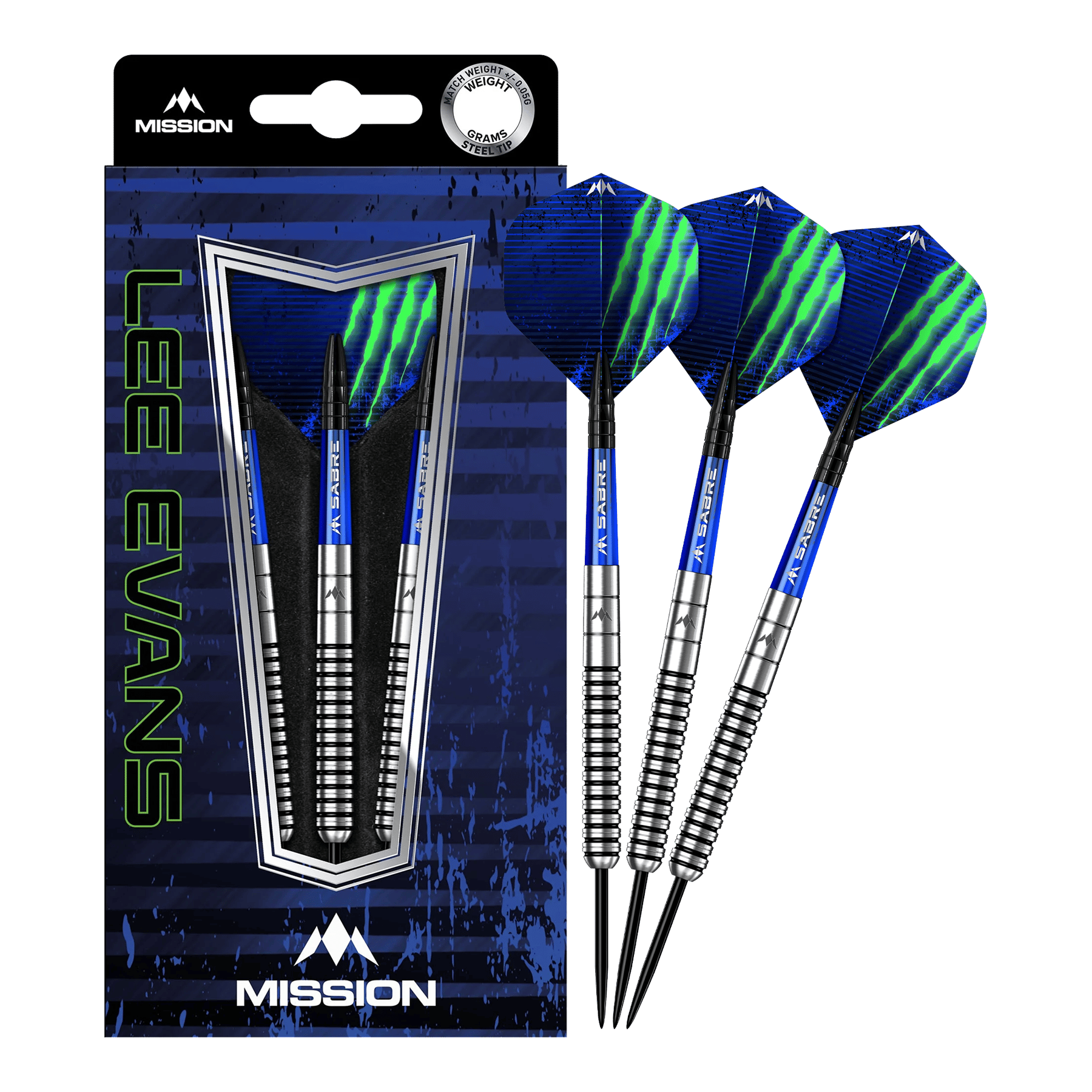 Mission Lee Evans Black Electro Steeldarts