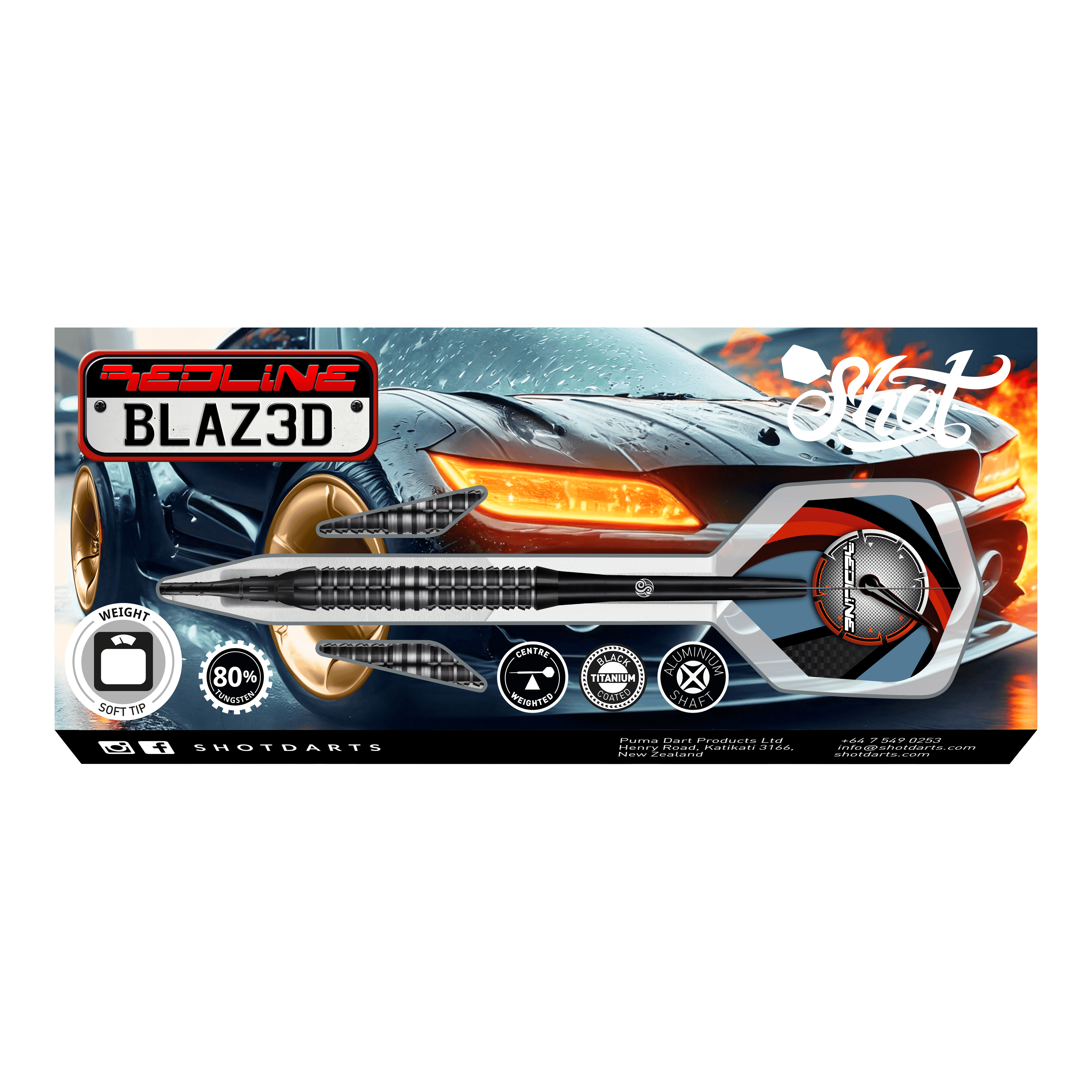 Miękkie rzutki Shot Redline Blazed - 20g