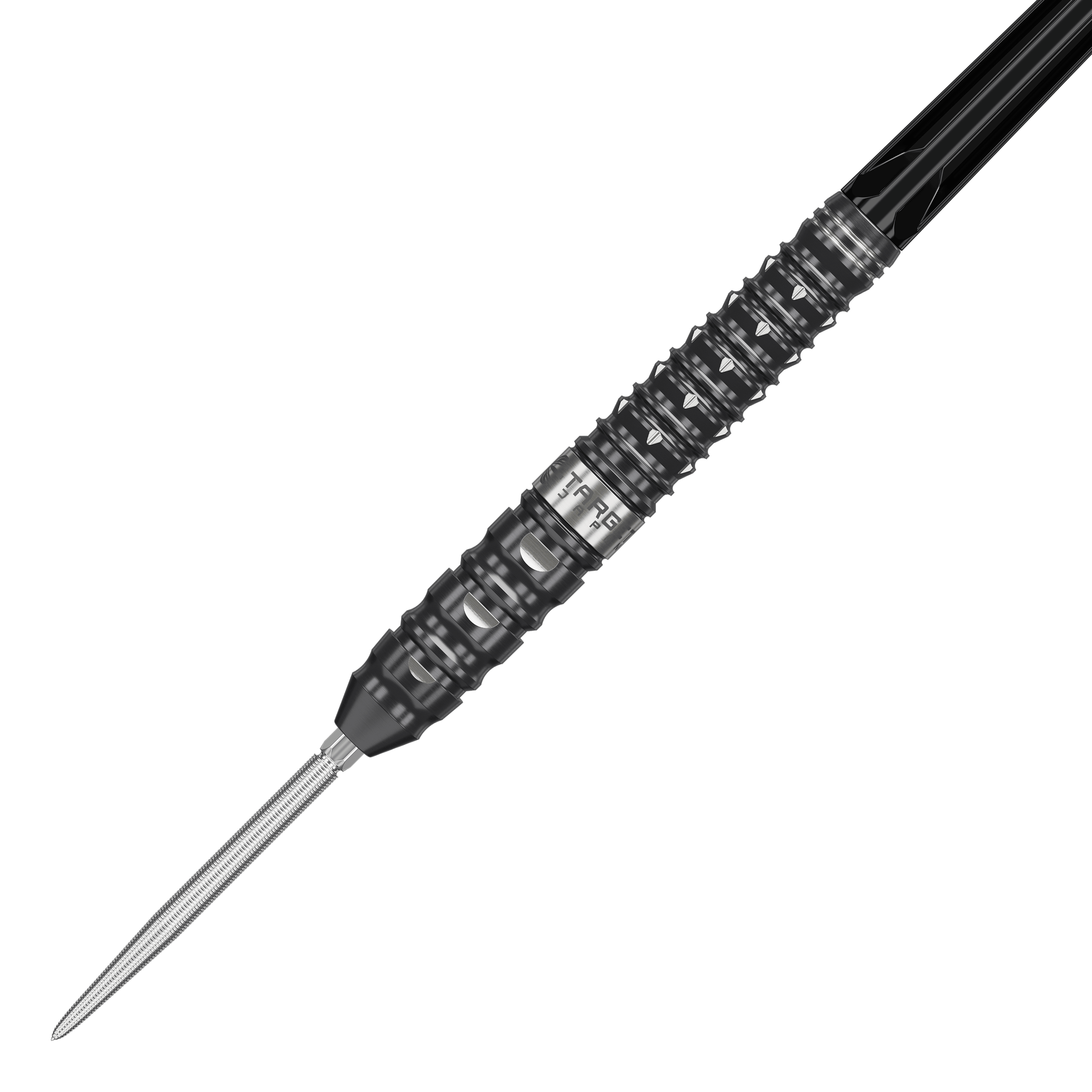 Target Japan Black Marque Eclipse Swiss Point Steeldarts - 23g Das Bild zeigt die Target Japan Black Marque Eclipse Swiss Point Steeldarts mit einem Gewicht von 23g. Diese hochwertigen Darts sind für Präzisionswürfe im Dartspiel entwickelt.