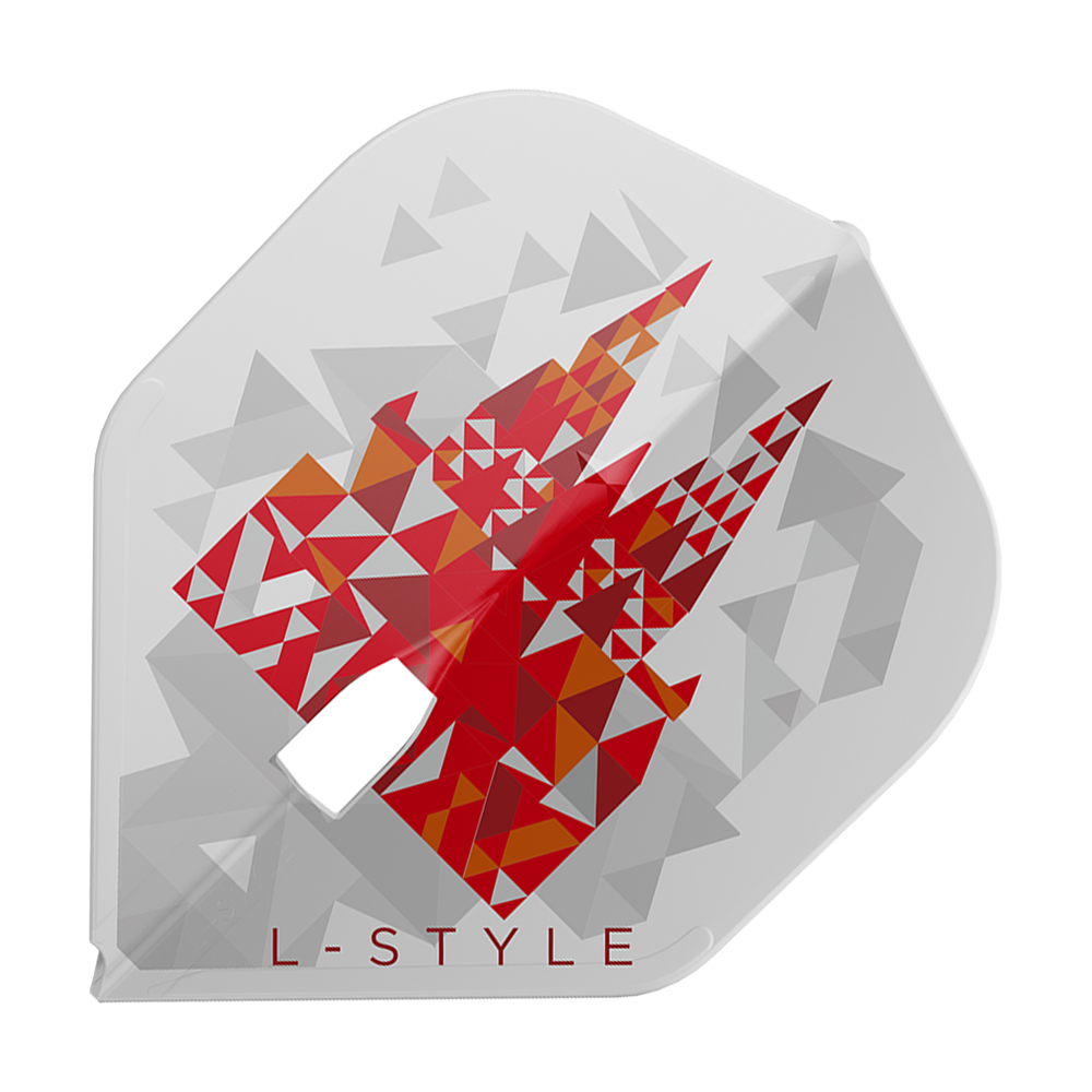 Loty w stylu L Florian Hempel Signature V2 L1PRO w kolorze białym L-Style Florian Hempel Signature V2 L1PRO White Flights im Detail abgebildet. Das Produkt ist für den professionellen Dartspieler entwickelt.