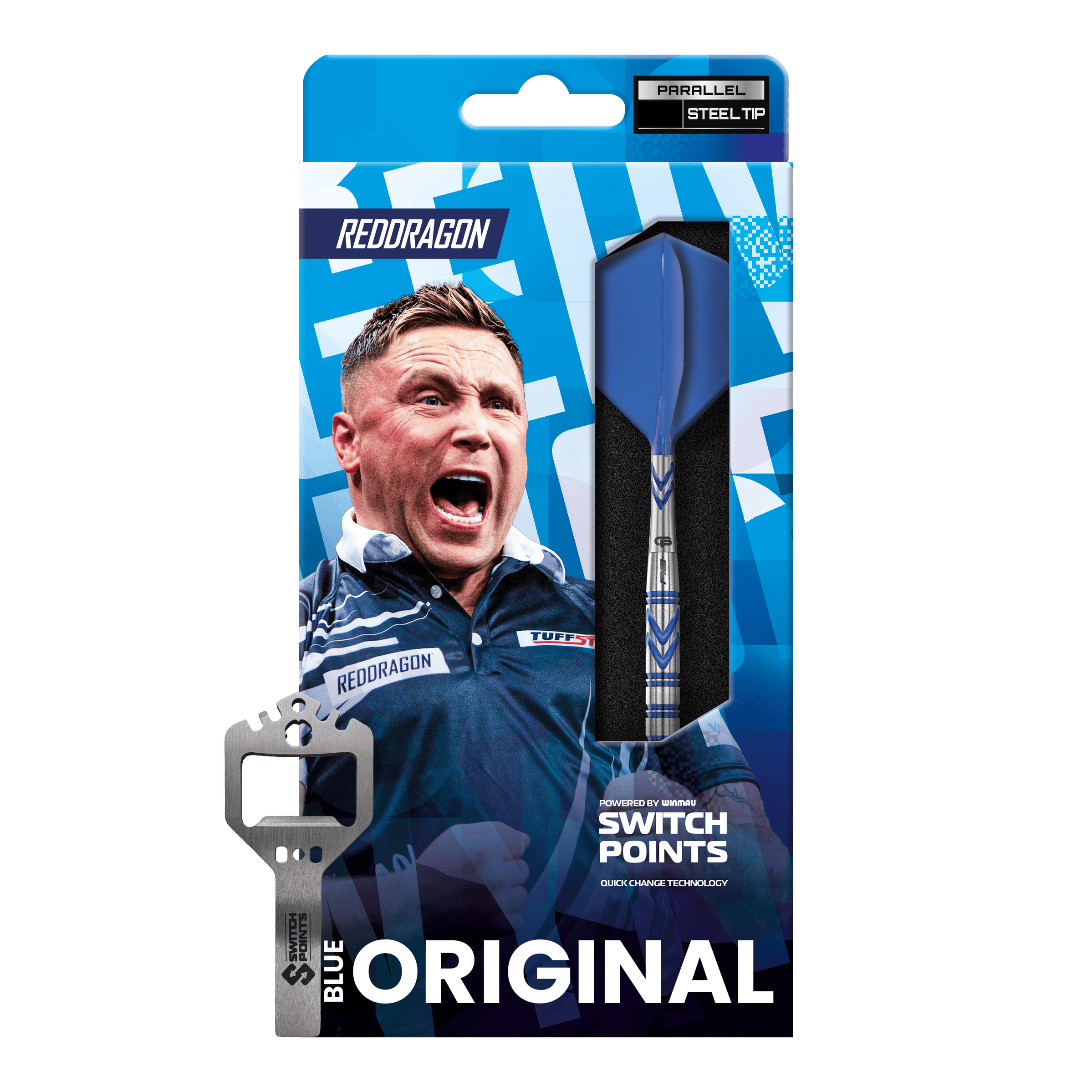 Red Dragon Gerwyn Price Niebieski Oryginalny Switch Point Steeldarts Gezeigt werden hier die Red Dragon Gerwyn Price Blue Original Switch Point Steeldarts. Das Modell bietet eine zuverlässige Handhabung und modernes Design.