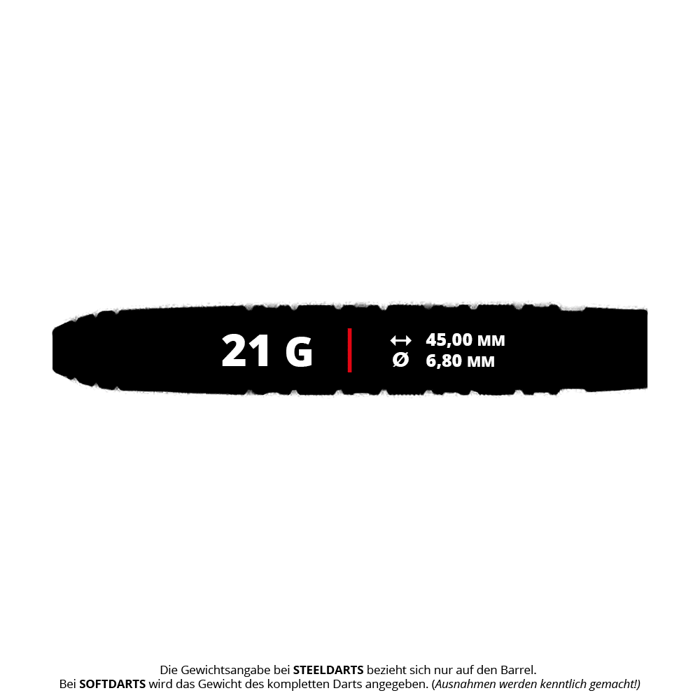 Stalowe lotki Caliburn Wolfpack W7 - 21g Zu sehen sind die Caliburn Wolfpack W7 Steeldarts - 21g. Diese Steeldarts sind ideal für ambitionierte Dartspieler.