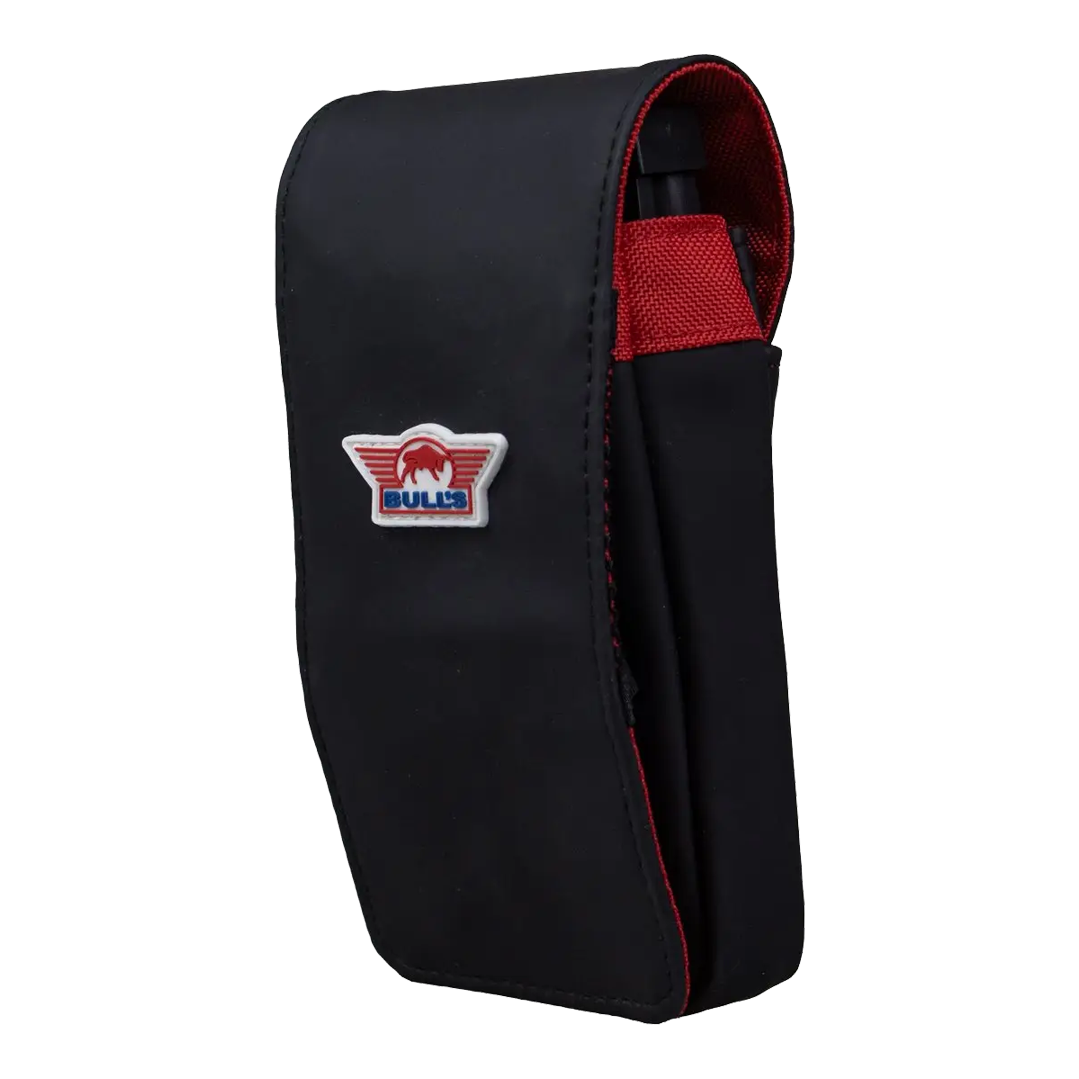 Bulls NL Spacecase Softcase czarno-czerwony Abgebildet ist das Bulls NL Spacecase Softcase Schwarz-Rot. Es handelt sich um eine Darttasche für einfachen Transport.