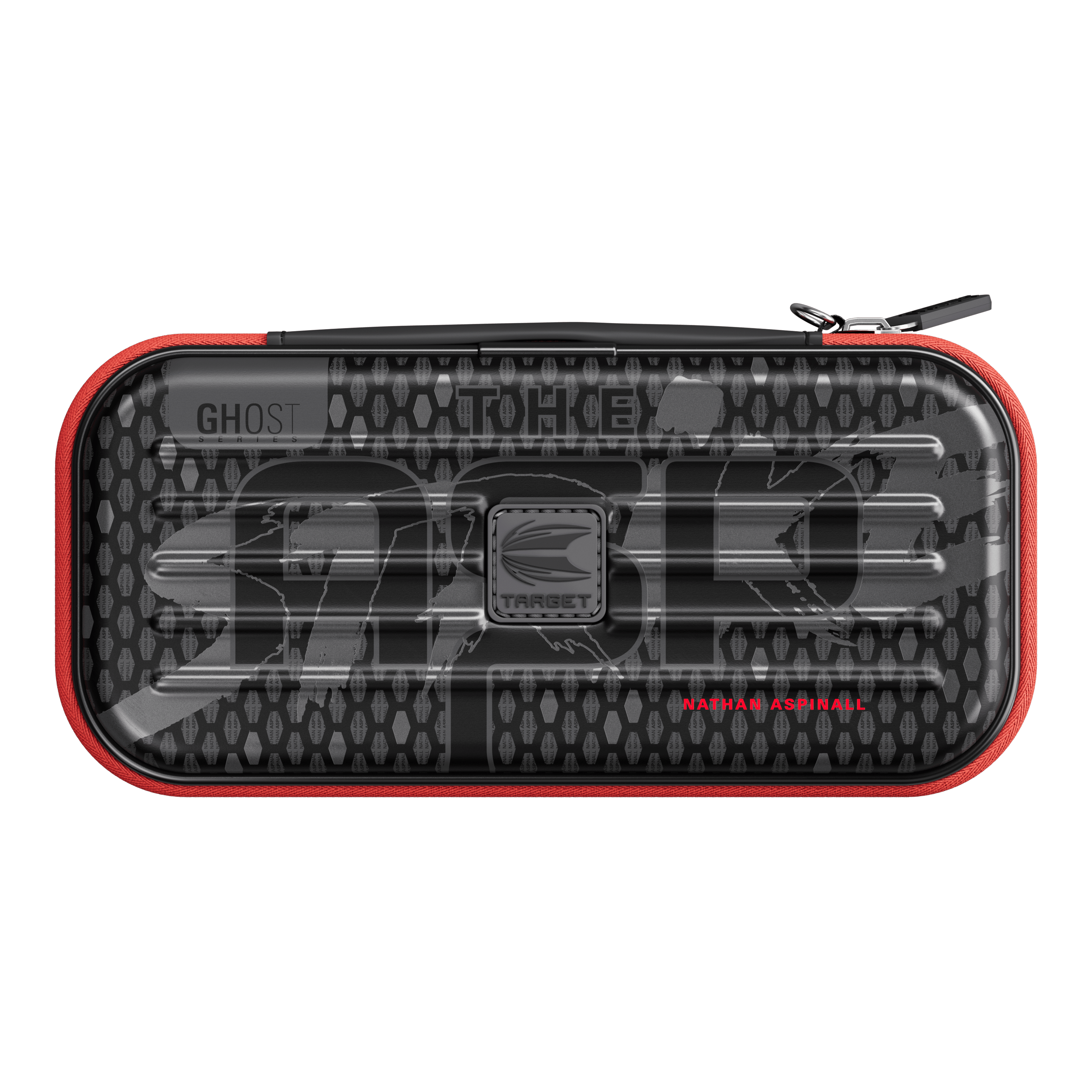 Abgebildet ist das Takoma Ghost Series Nathan Aspinall Dartcase. Das Dartcase bietet optimalen Schutz für Dartpfeile.