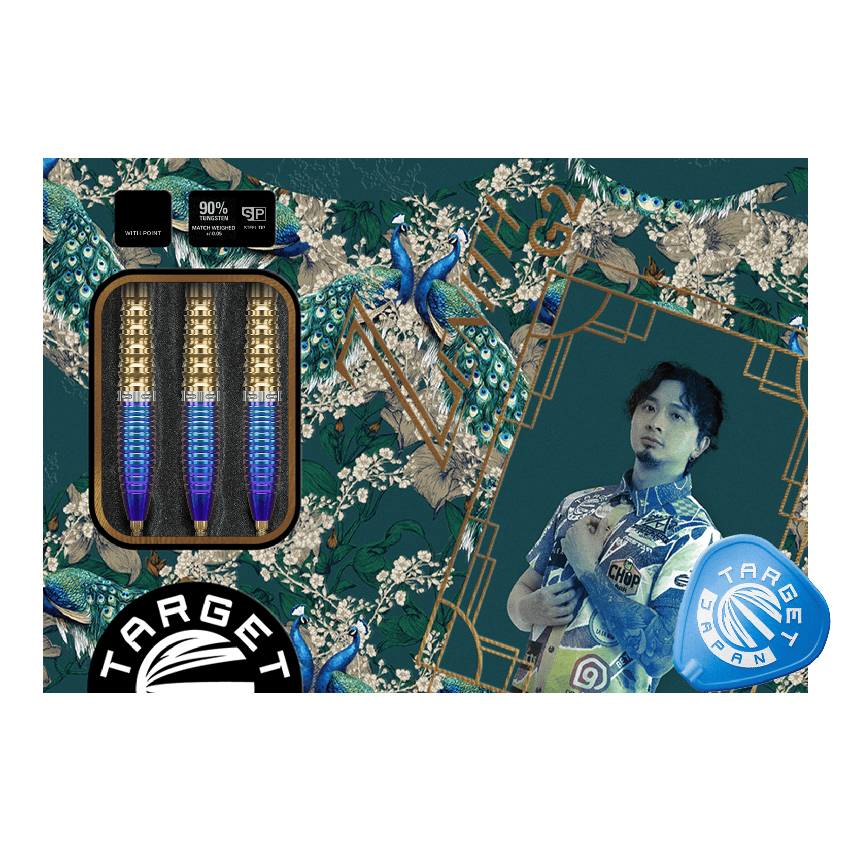 Lotki stalowe Target Japan Prime Series Zenith GEN2 Swiss Point – 23 g Gezeigt wird das Produkt Target Japan Prime Series Zenith GEN2 Swiss Point Steeldarts - 23g. Es handelt sich um hochwertige Steeldarts für das Dartspiel.